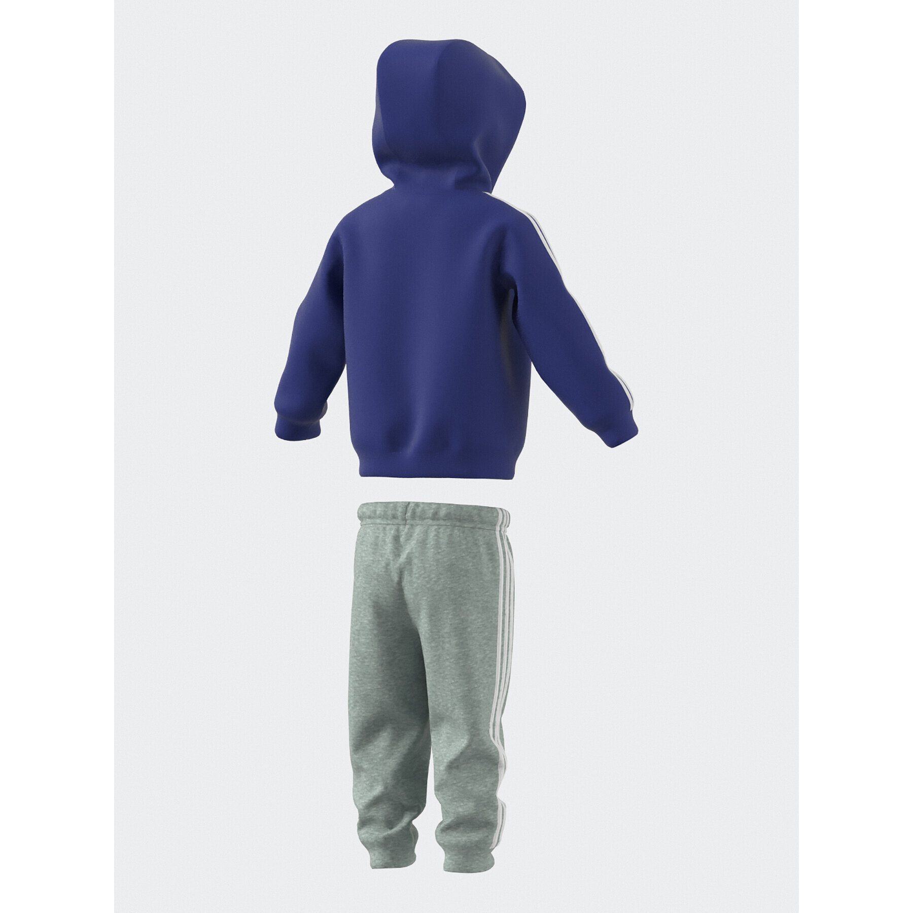 adidas Tepláková súprava Essentials Full-Zip Hooded Jogger Set IB4763 Modrá Regular Fit - Pepit.sk