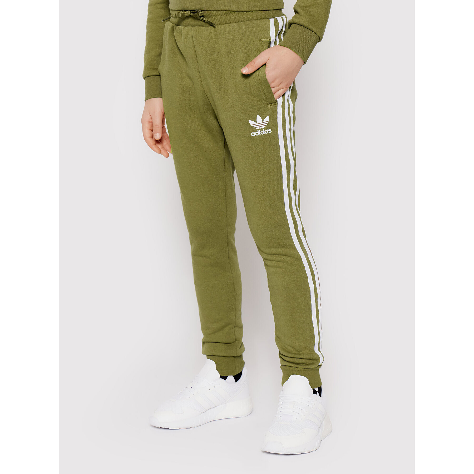 adidas Teplákové nohavice 3-Stripes HD2048 Zelená Regular Fit - Pepit.sk