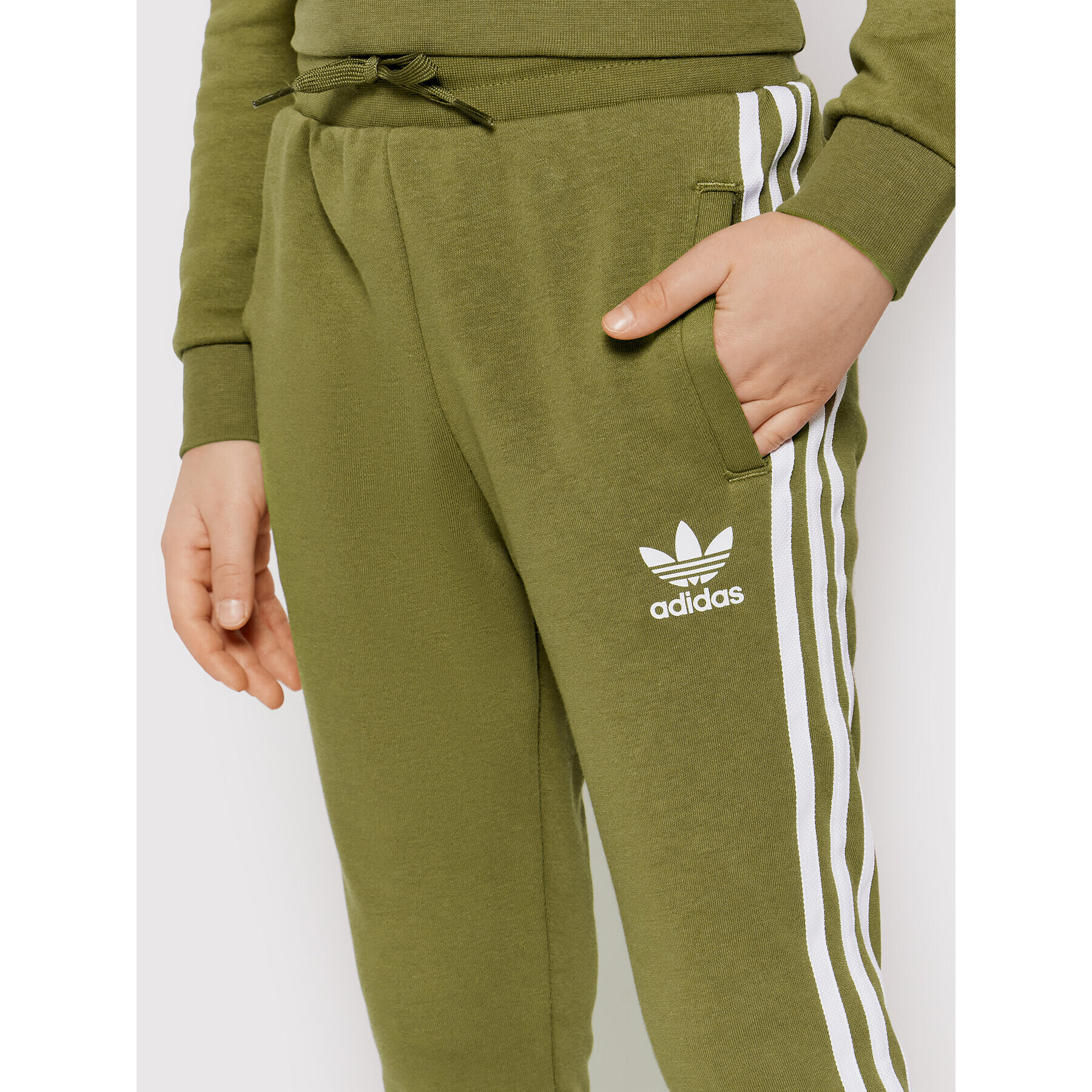 adidas Teplákové nohavice 3-Stripes HD2048 Zelená Regular Fit - Pepit.sk