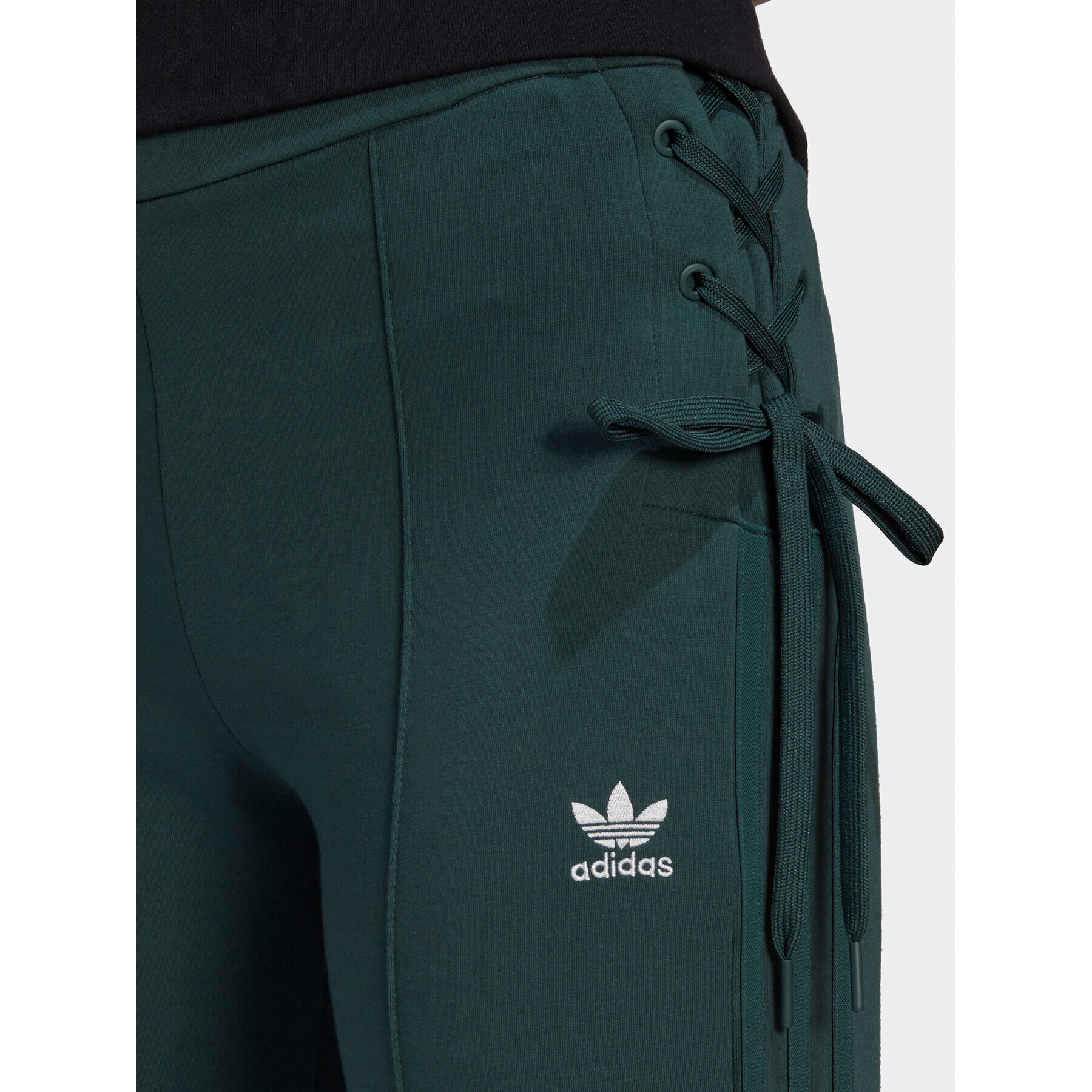 adidas Teplákové nohavice Always Original Laced HK5083 Zelená Slim Fit - Pepit.sk