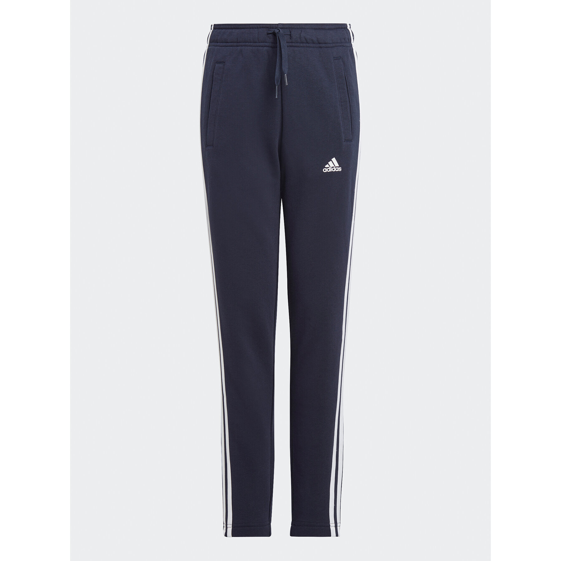 adidas Teplákové nohavice Essentials 3-Stripes IC6128 Tmavomodrá Slim Fit - Pepit.sk