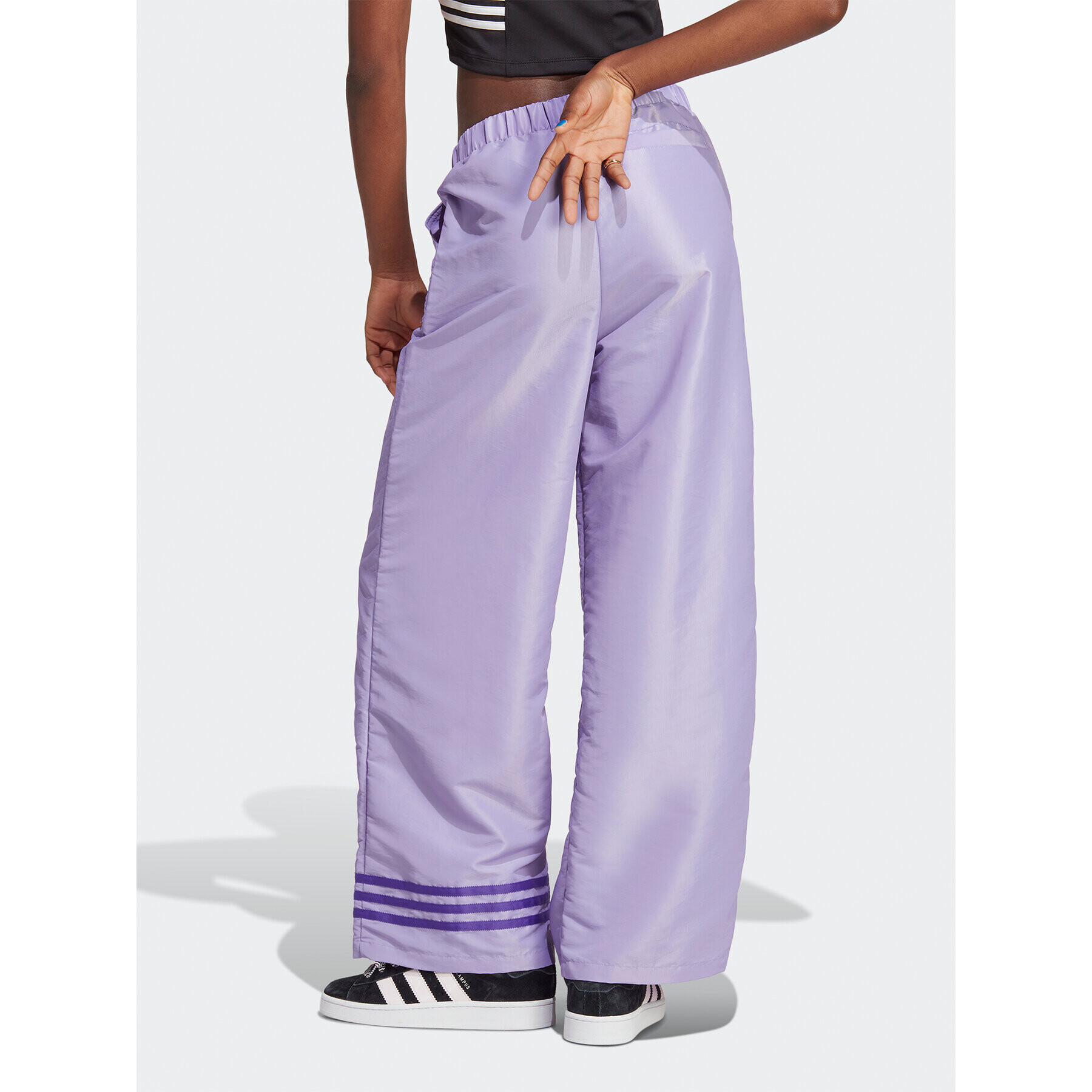 adidas Teplákové nohavice Wide Leg Tracksuit Bottoms IC5443 Fialová - Pepit.sk