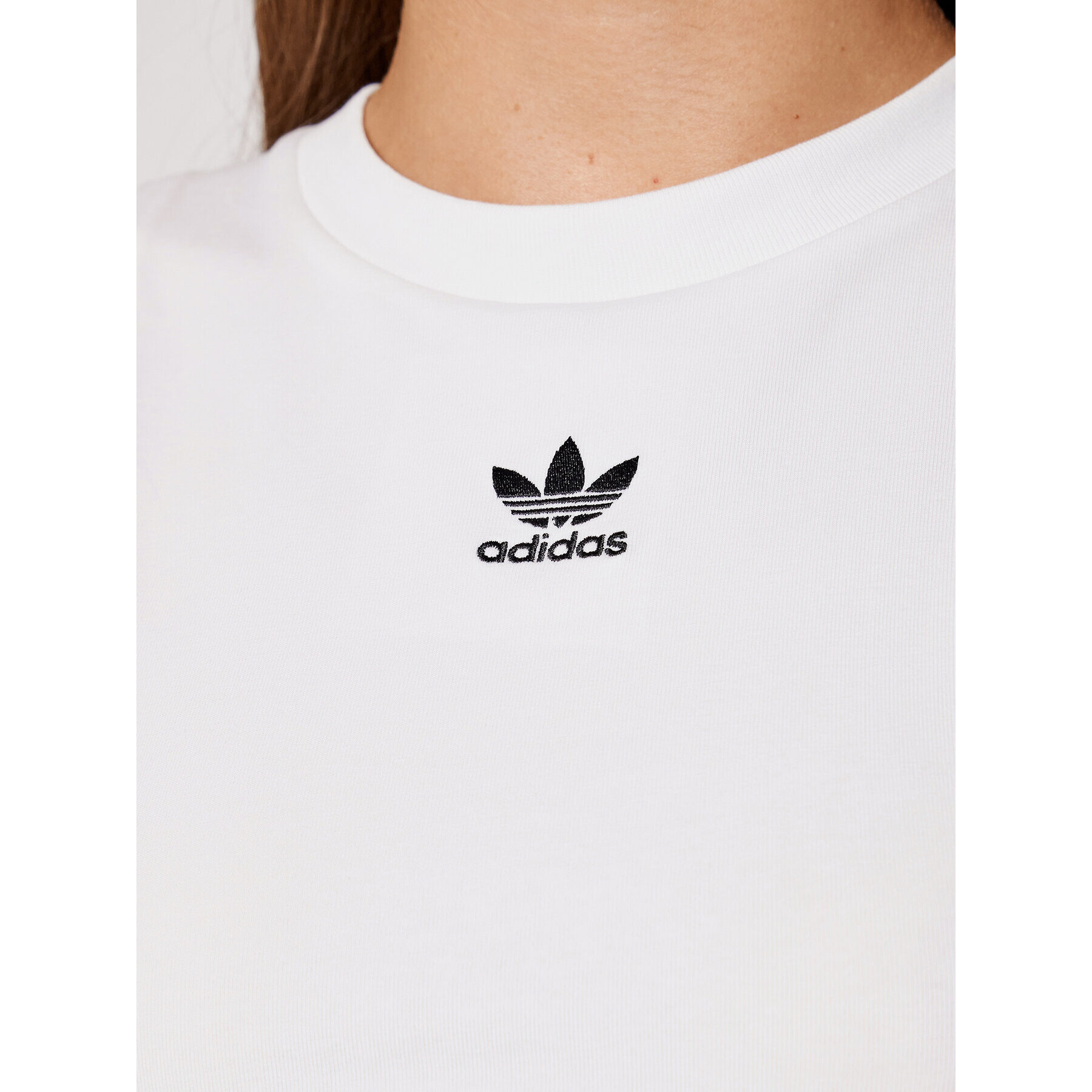 adidas Top adicolor Classics Cropped H38734 Biela Slim Fit - Pepit.sk