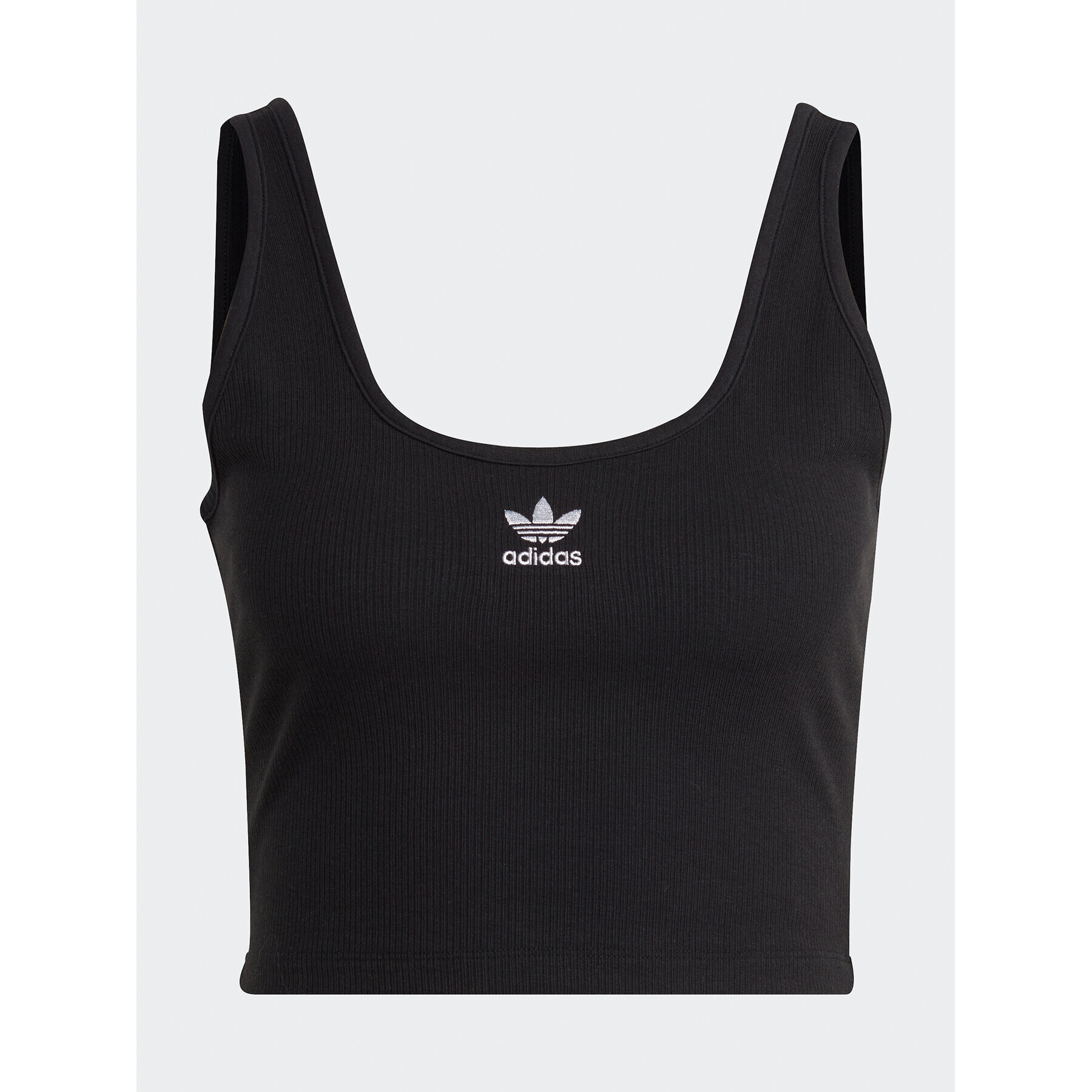 adidas Top Adicolor Essentials Rib Tank Top IB7324 Čierna Slim Fit - Pepit.sk