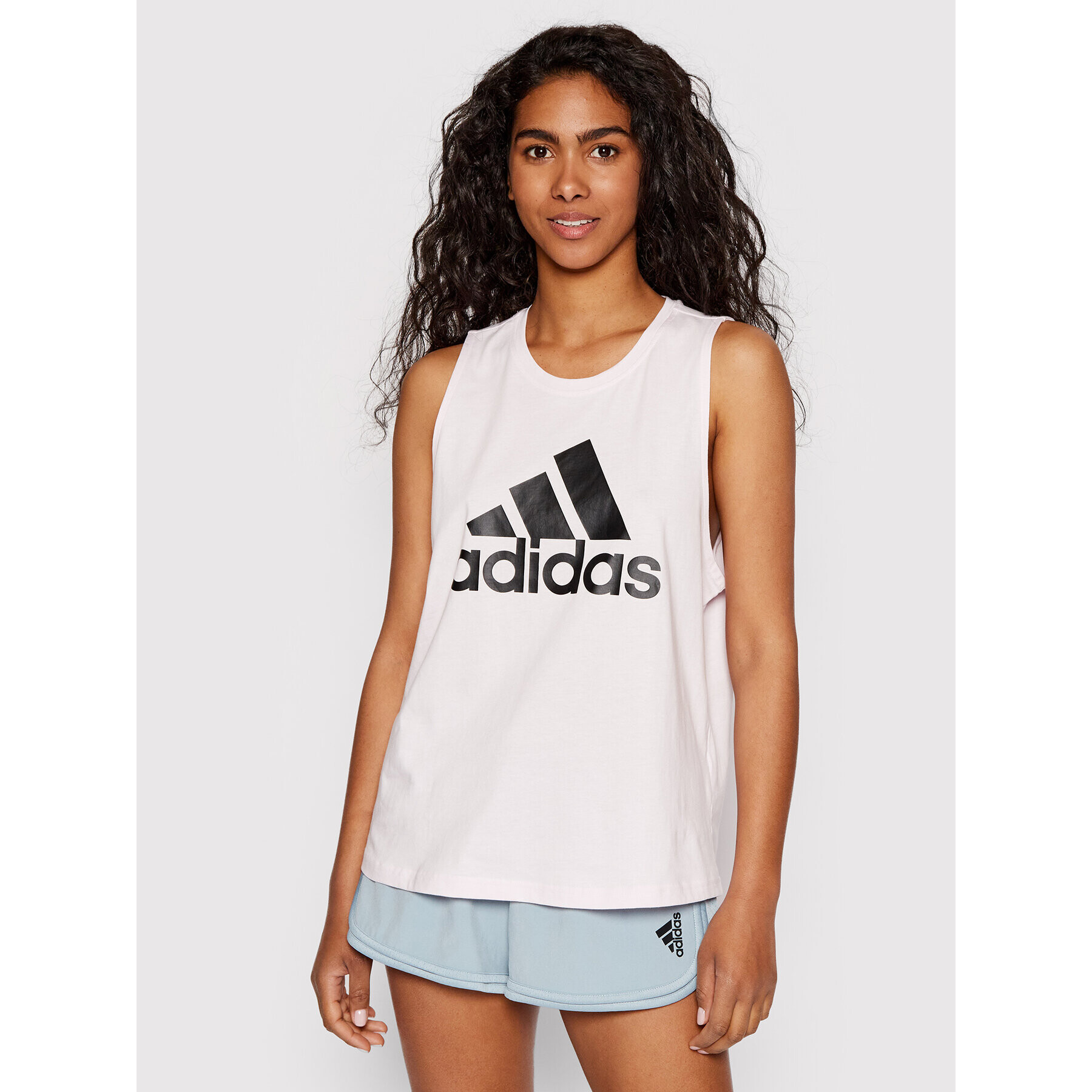 adidas Top Essentials Big Logo HD1765 Ružová Regular Fit - Pepit.sk