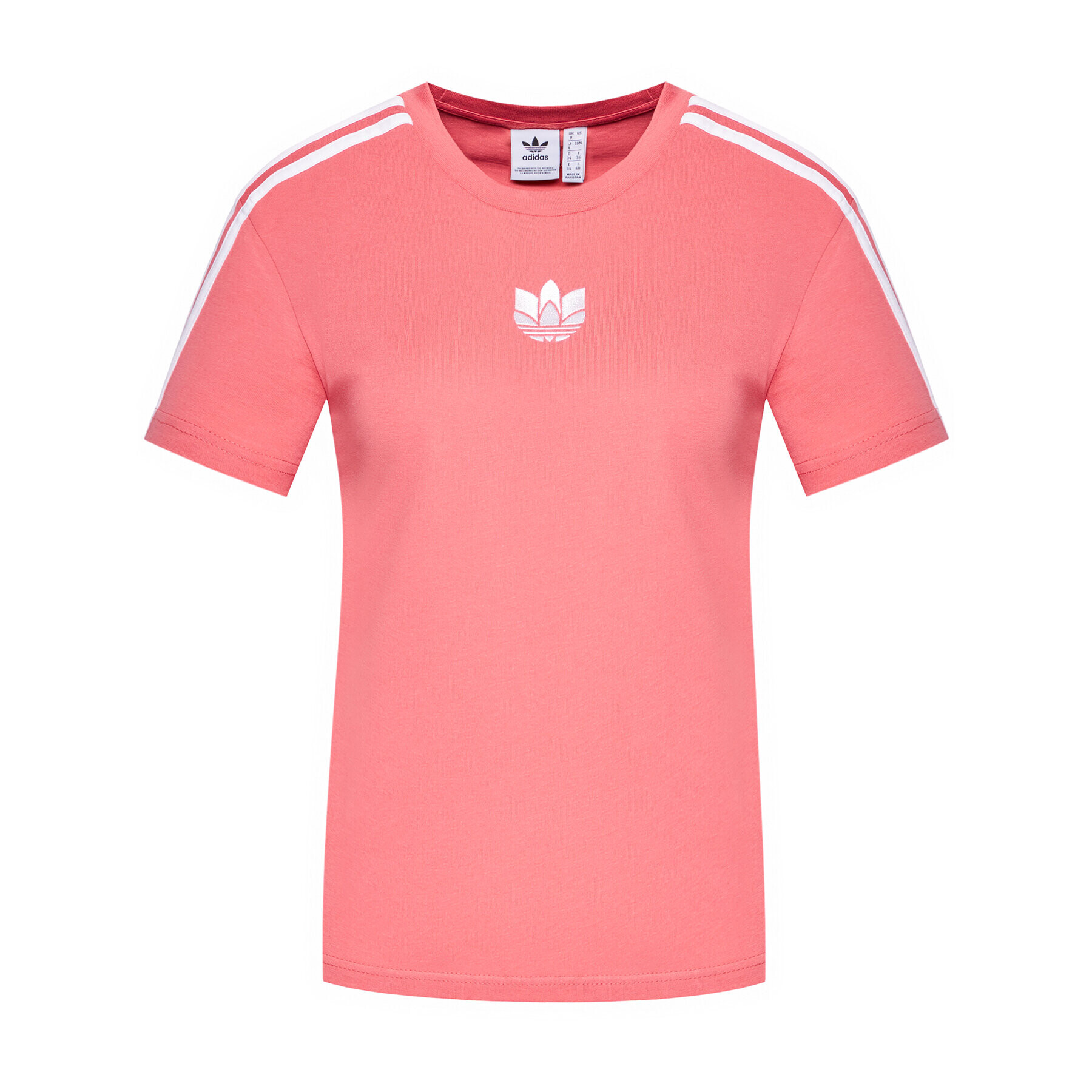 adidas Tričko adicolor 3D Trefoil GN6702 Ružová Loose Fit - Pepit.sk