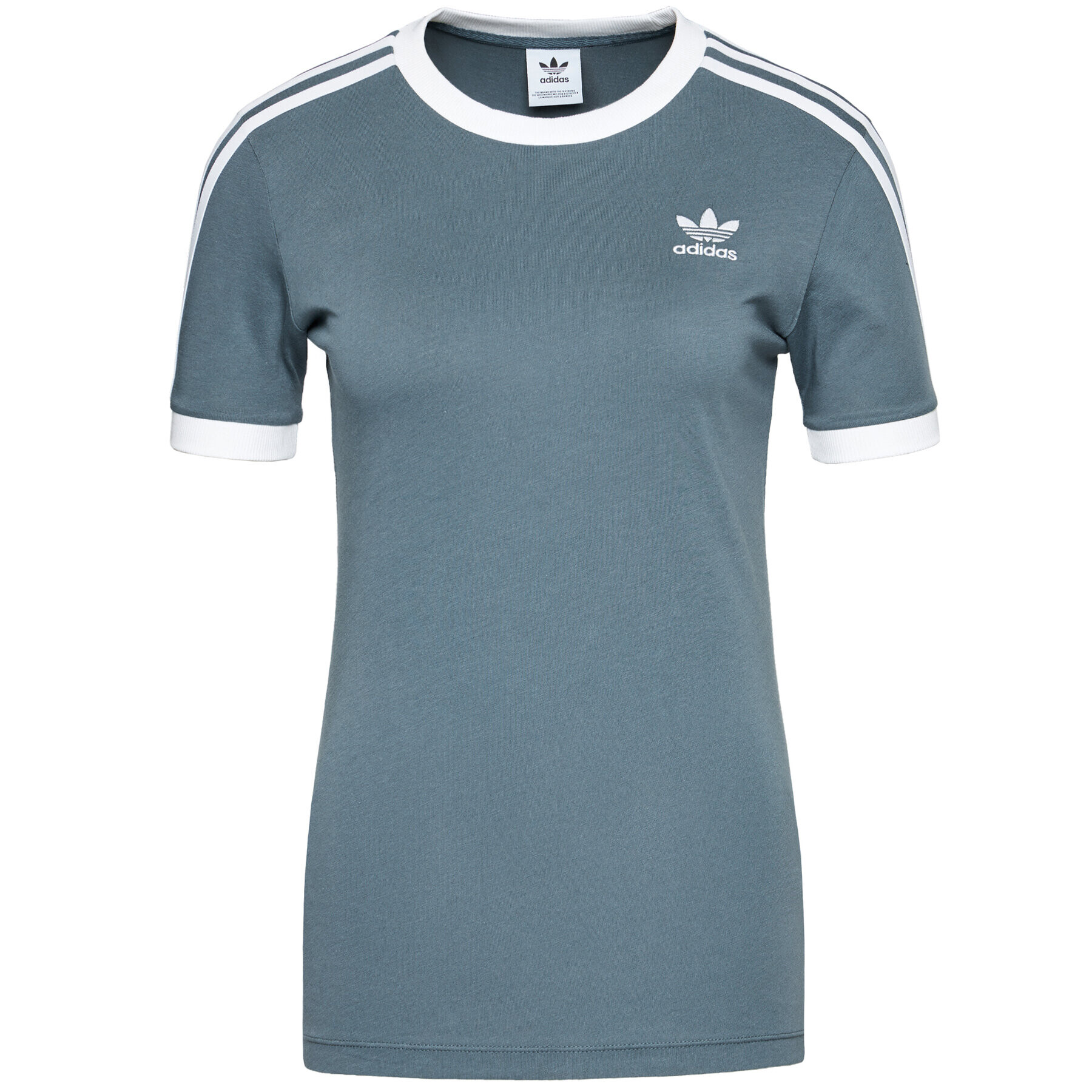 adidas Tričko adicolor Clasics 3-Stripes GN2914 Sivá Regular Fit - Pepit.sk