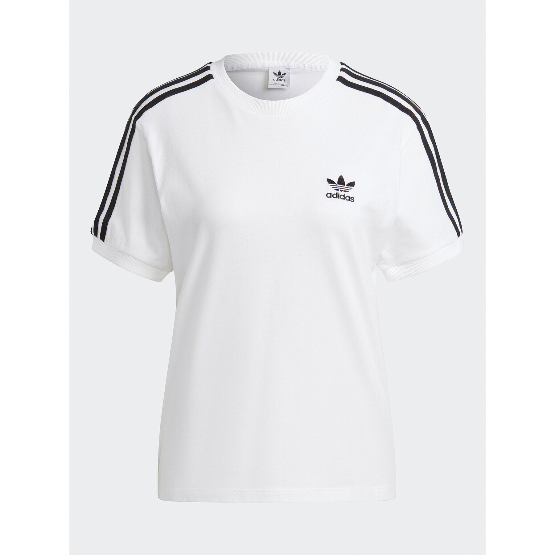 adidas Tričko Adicolor Classics 3-Stripes T-Shirt IB7410 Biela Regular Fit - Pepit.sk