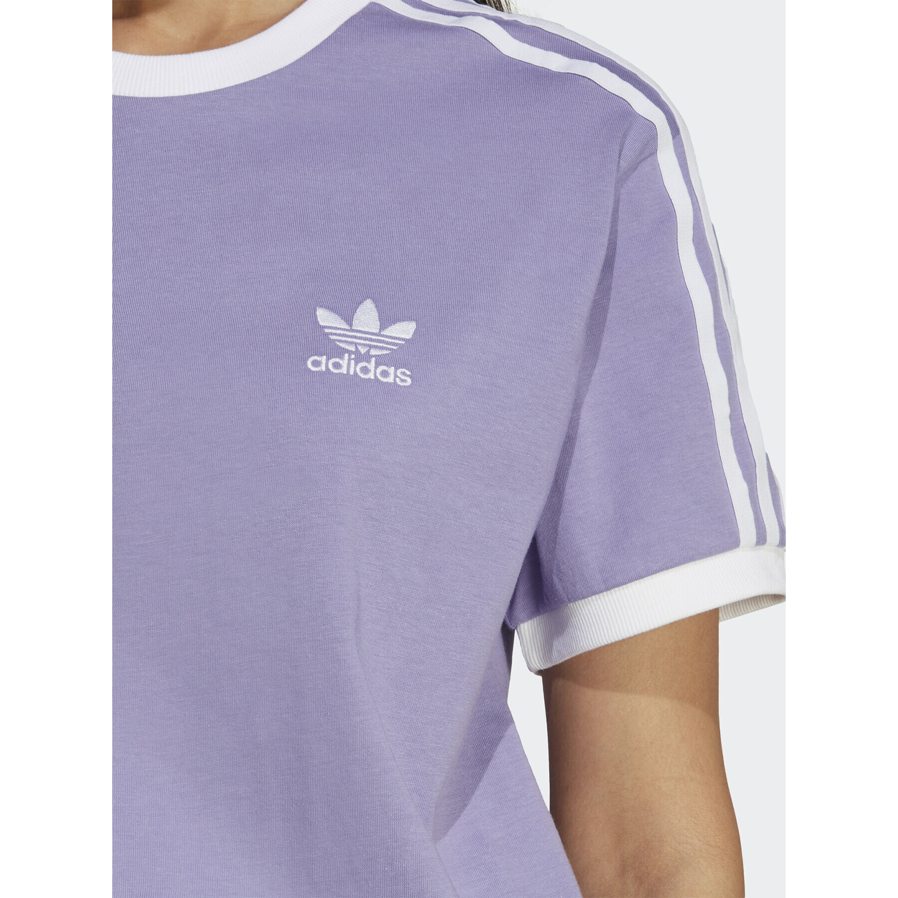 adidas Tričko Adicolor Classics 3-Stripes T-Shirt IB7411 Fialová Regular Fit - Pepit.sk