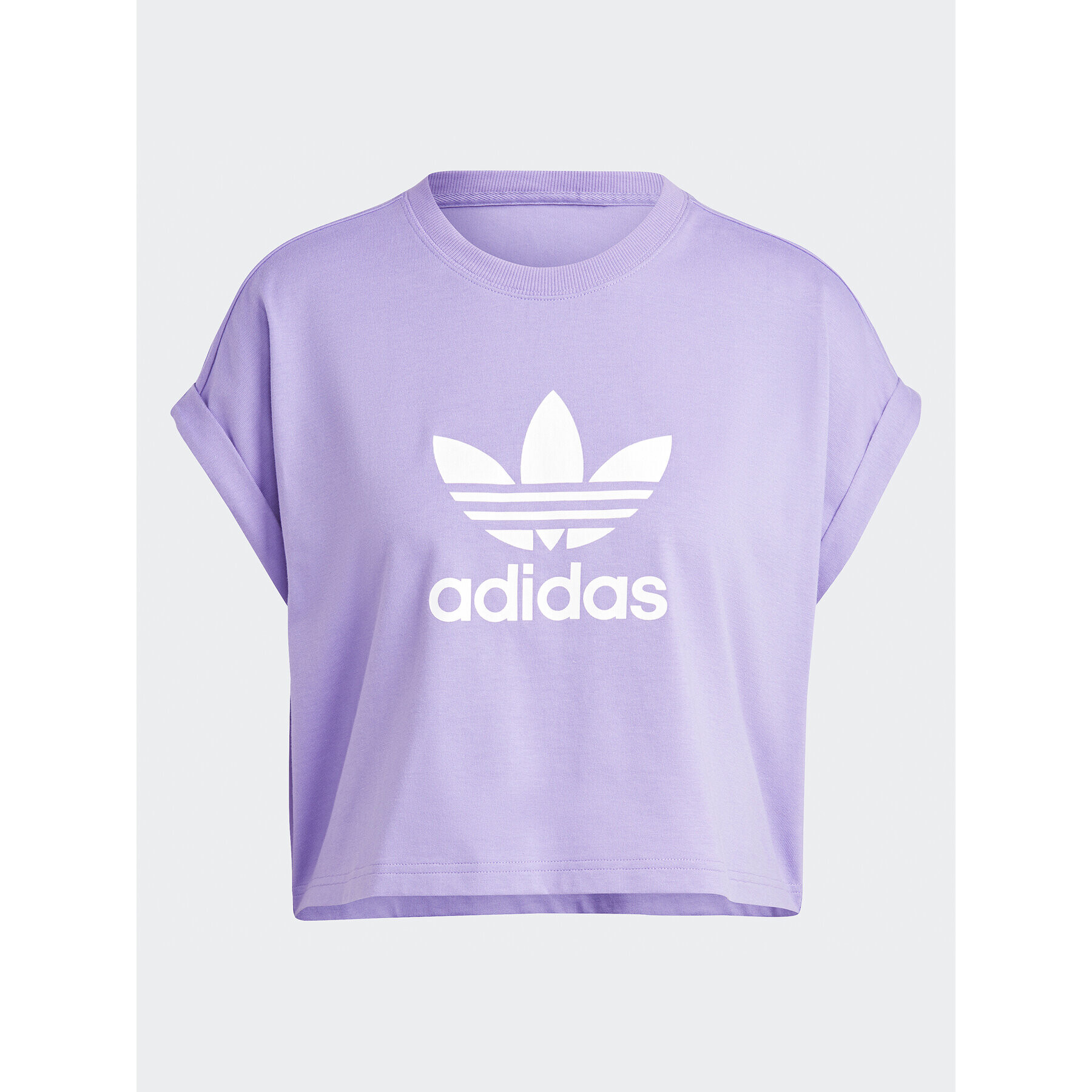 adidas Tričko Adicolor Classics Short Trefoil T-Shirt IC5468 Fialová Oversize - Pepit.sk