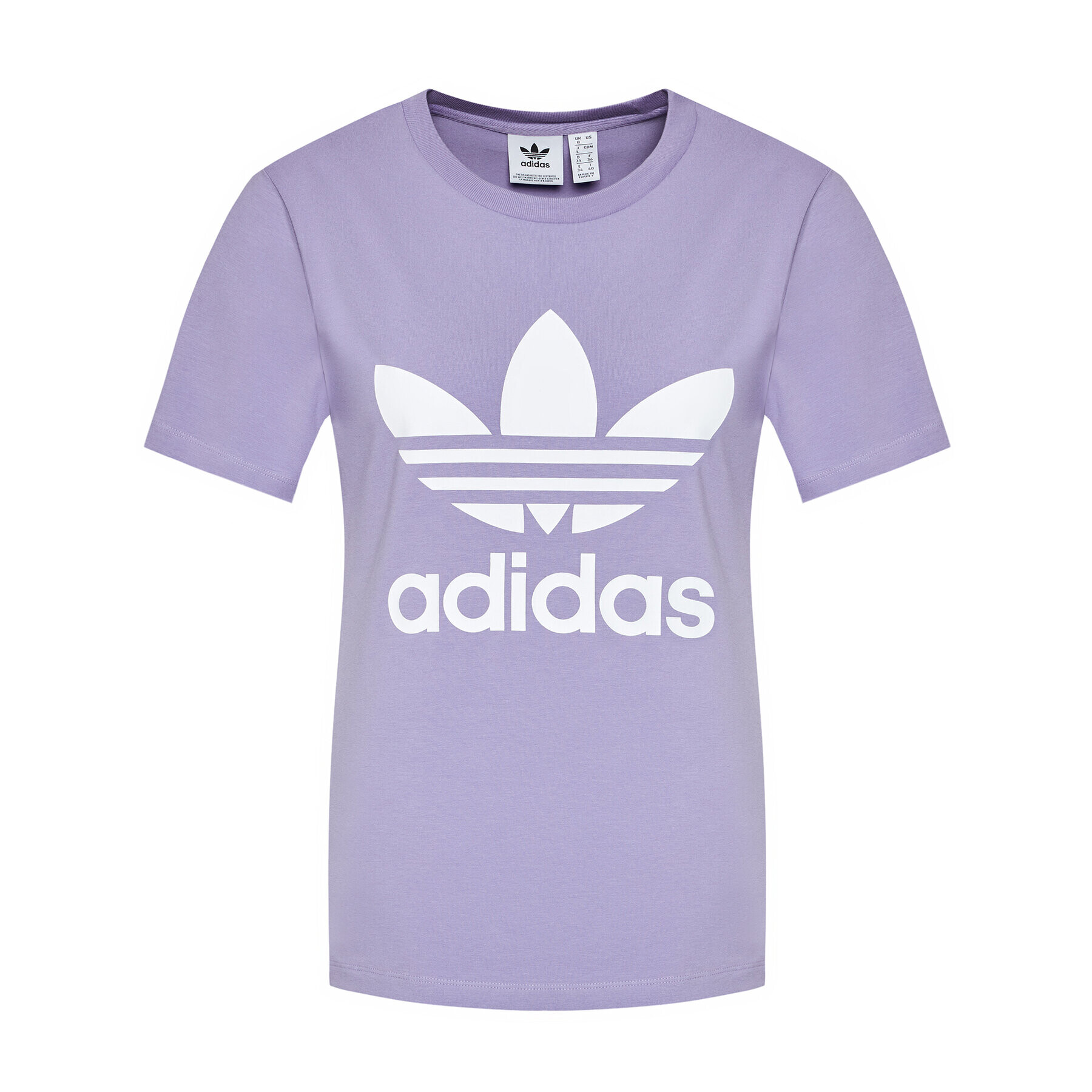 adidas Tričko adicolor Classics Trefoil GN2905 Fialová Regular Fit - Pepit.sk