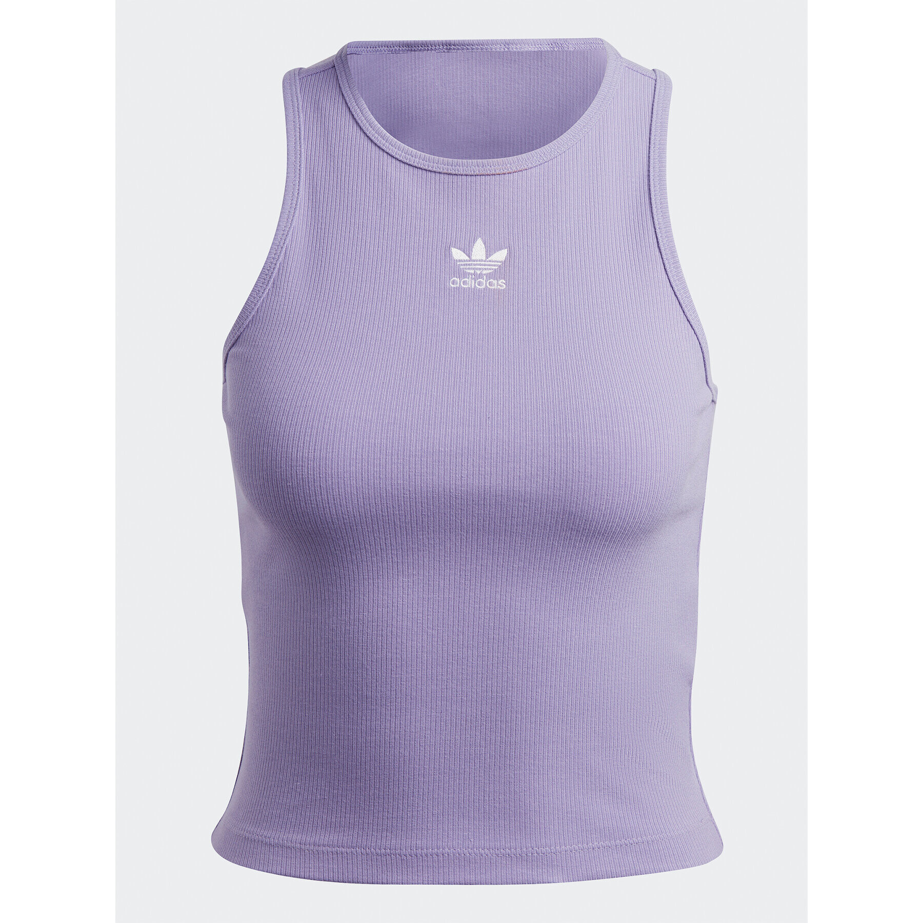 adidas Tričko Adicolor Essentials Rib Tank Top IB9112 Fialová Slim Fit - Pepit.sk