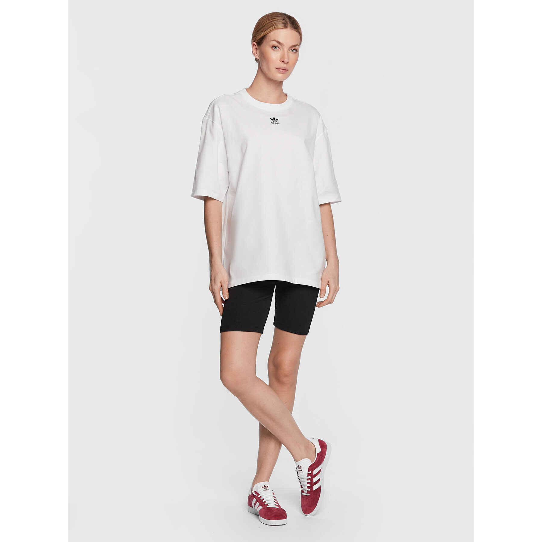 adidas Tričko Adicolor Essentials T-Shirt IA6461 Biela Loose Fit - Pepit.sk