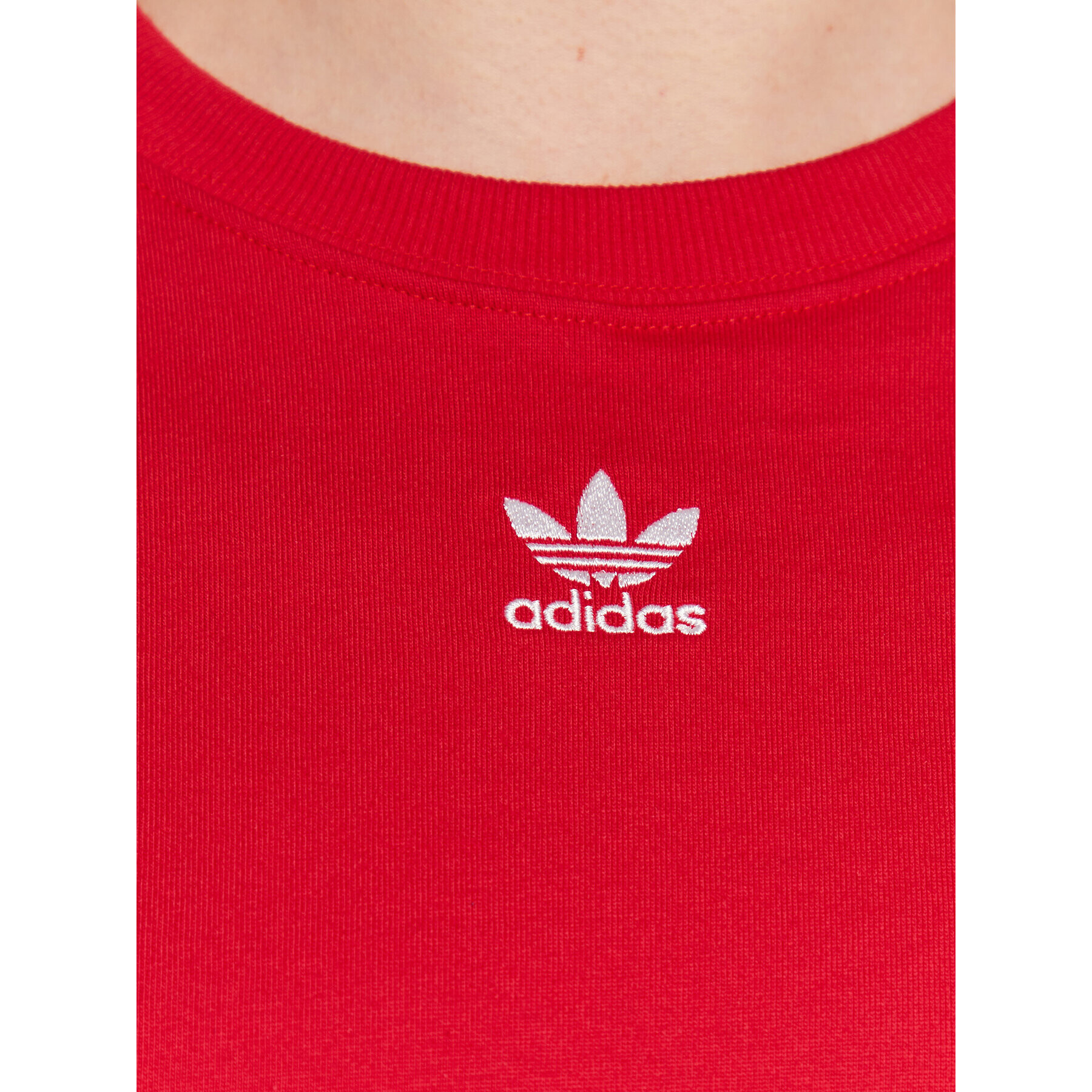 adidas Tričko Adicolor Essentials T-Shirt IA6465 Červená Loose Fit - Pepit.sk