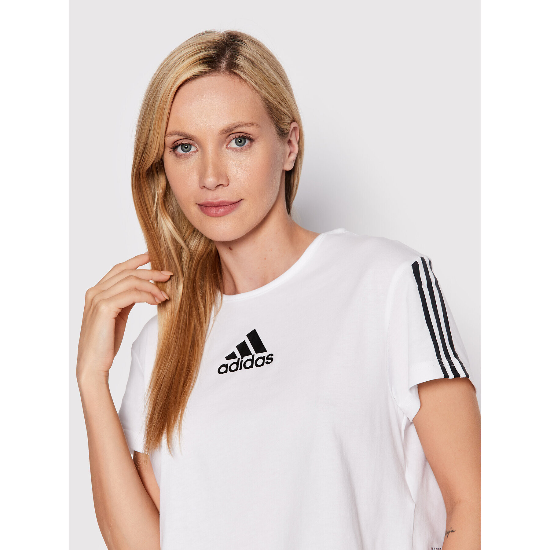 adidas Tričko Aeroredy Made For Training HD9352 Biela Loose Fit - Pepit.sk