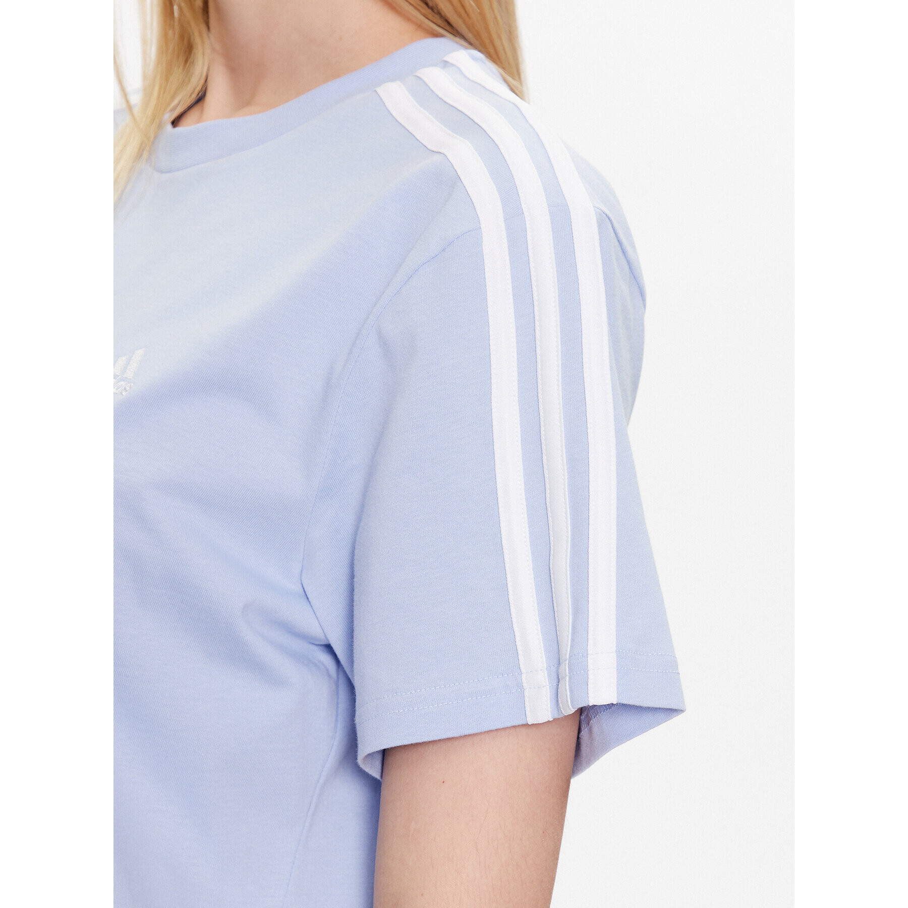 adidas Tričko Essentials 3-Stripes T-Shirt IC8838 Modrá Loose Fit - Pepit.sk