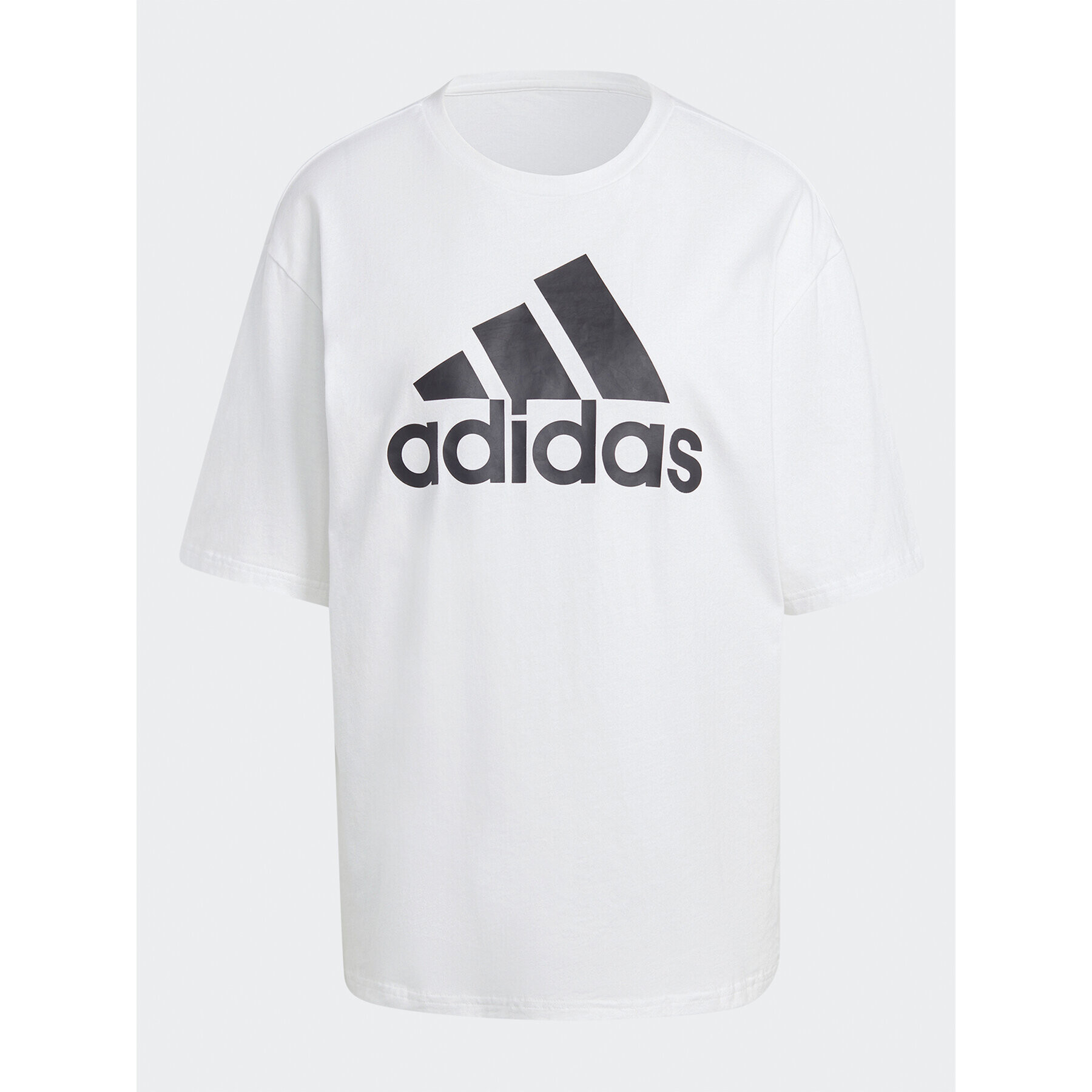 adidas Tričko Essentials Big Logo Boyfriend T-Shirt HR4930 Biela Loose Fit - Pepit.sk