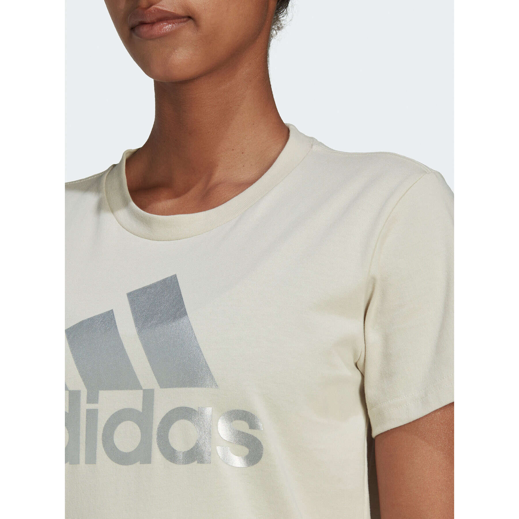 adidas Tričko Essentials Logo HL2032 Béžová Regular Fit - Pepit.sk