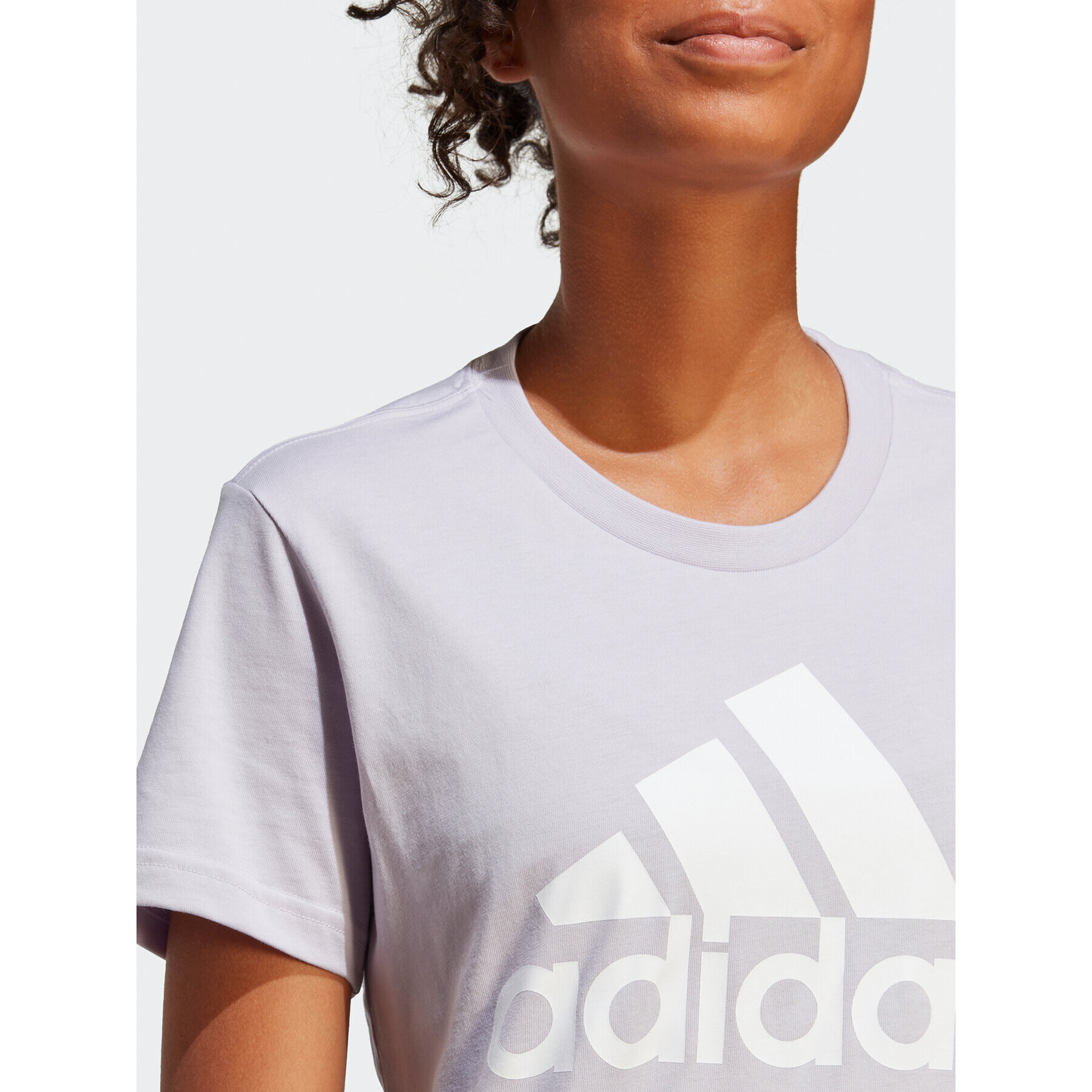 adidas Tričko Essentials Logo T-Shirt IC0633 Fialová Regular Fit - Pepit.sk