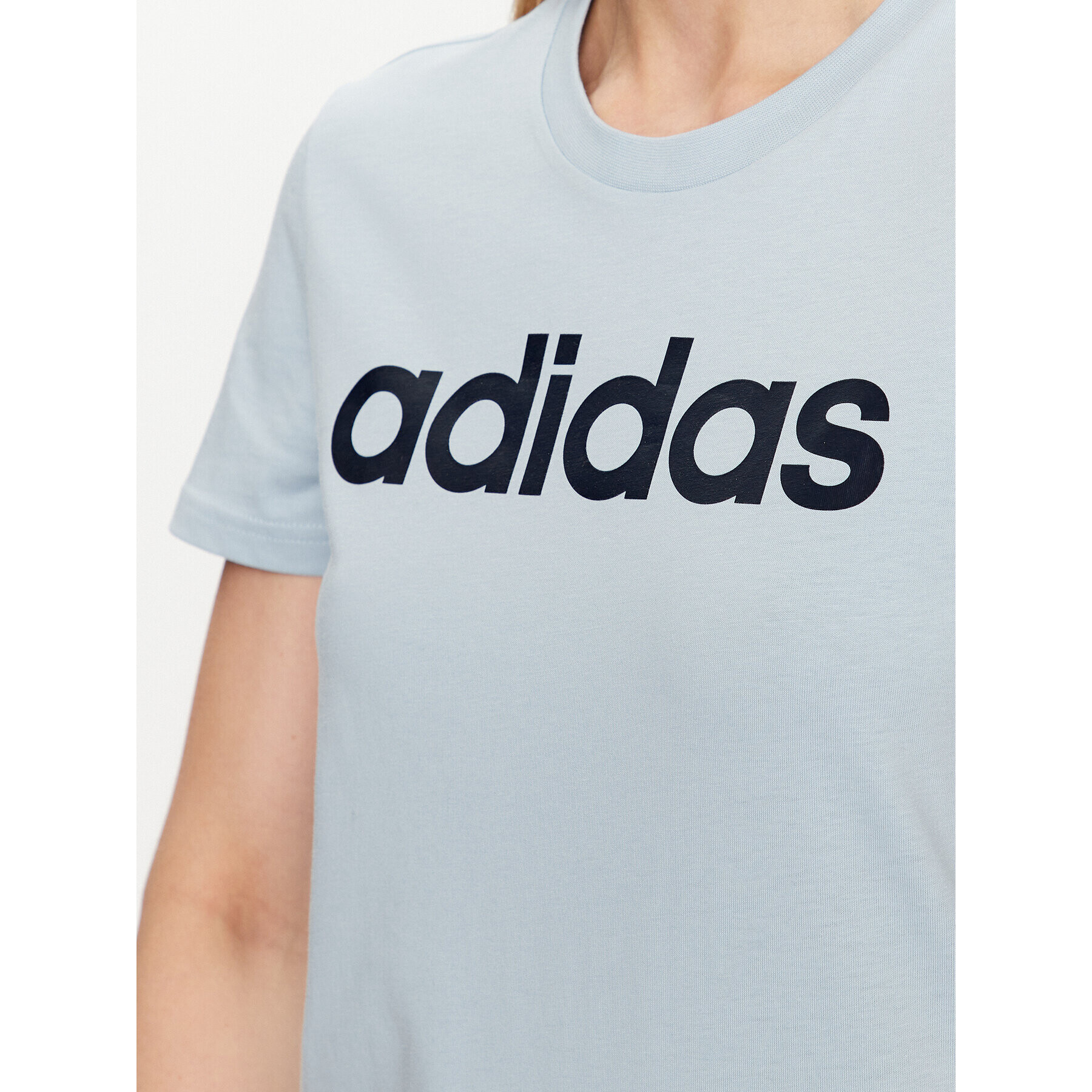 adidas Tričko Essentials Slim Logo T-Shirt IM2832 Modrá Slim Fit - Pepit.sk