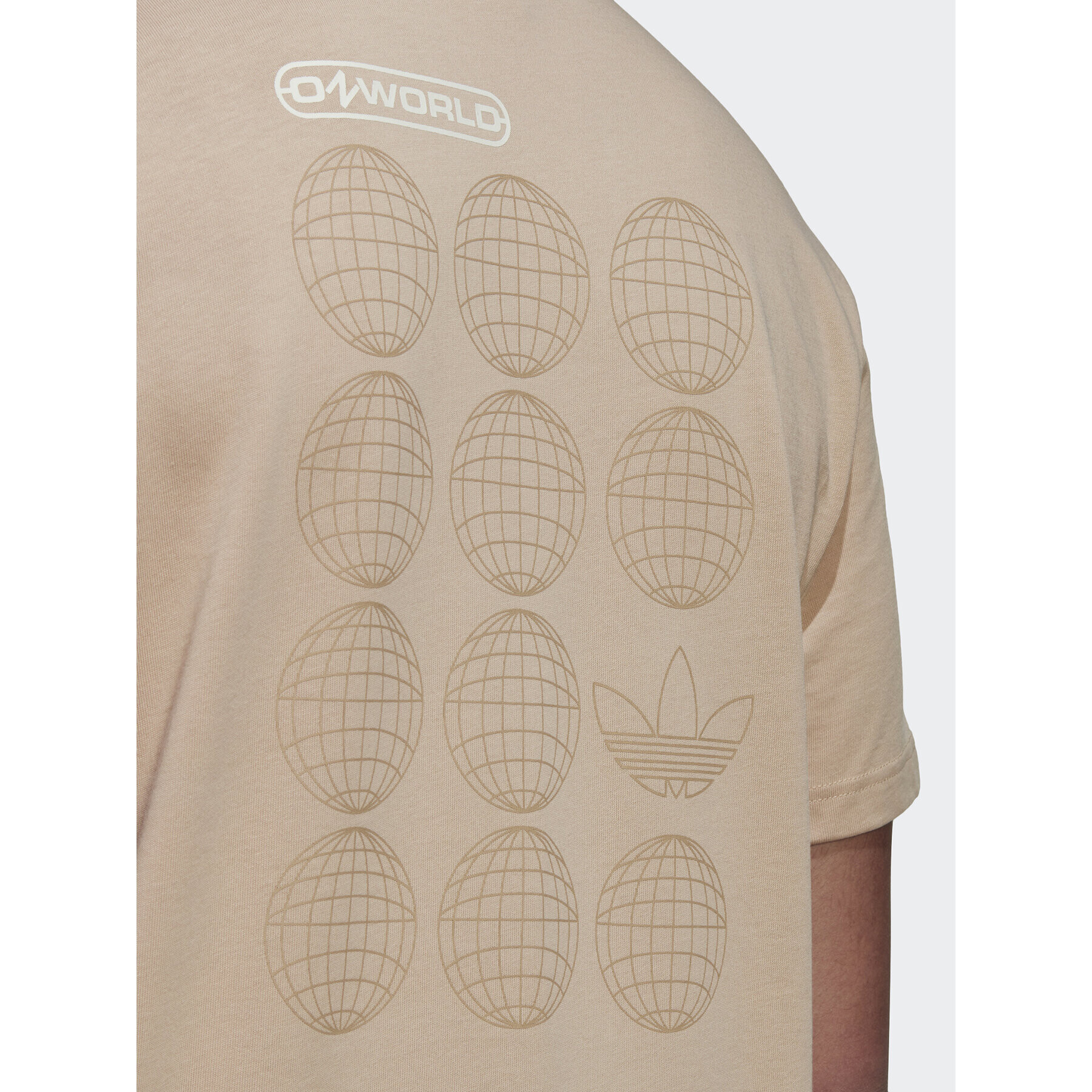 adidas Tričko Graphic Ozworld HL9233 Hnedá Loose Fit - Pepit.sk