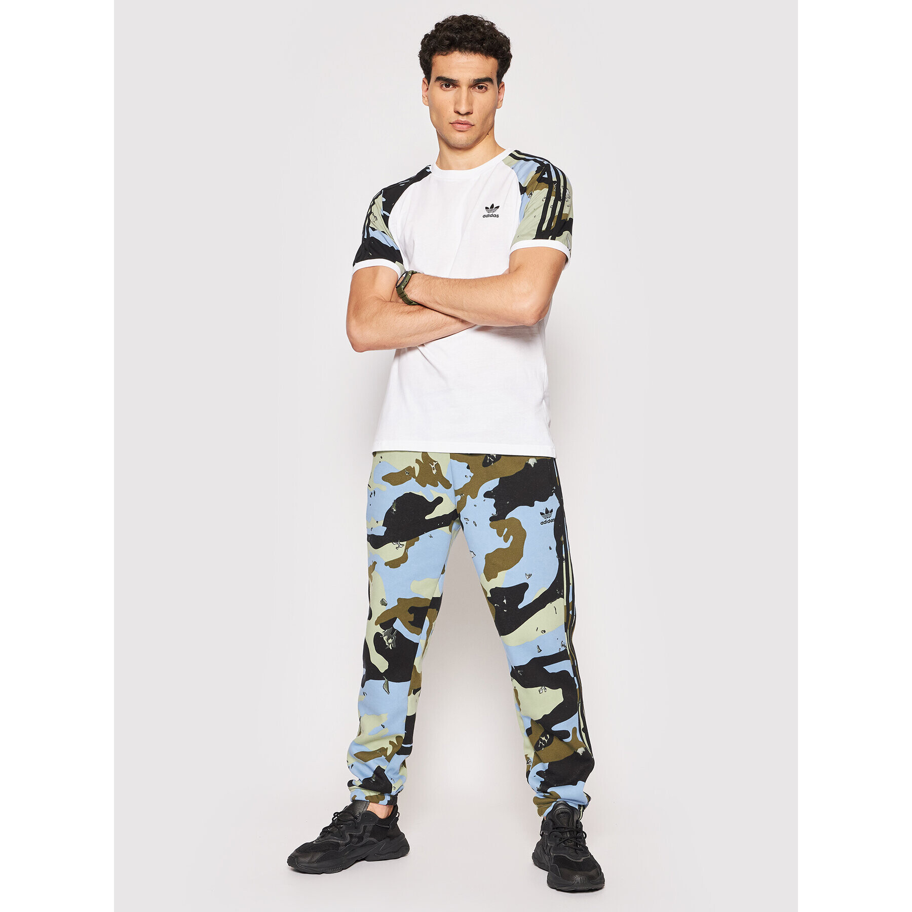 adidas Tričko Graphics Camo Cali H13486 Biela Regular Fit - Pepit.sk