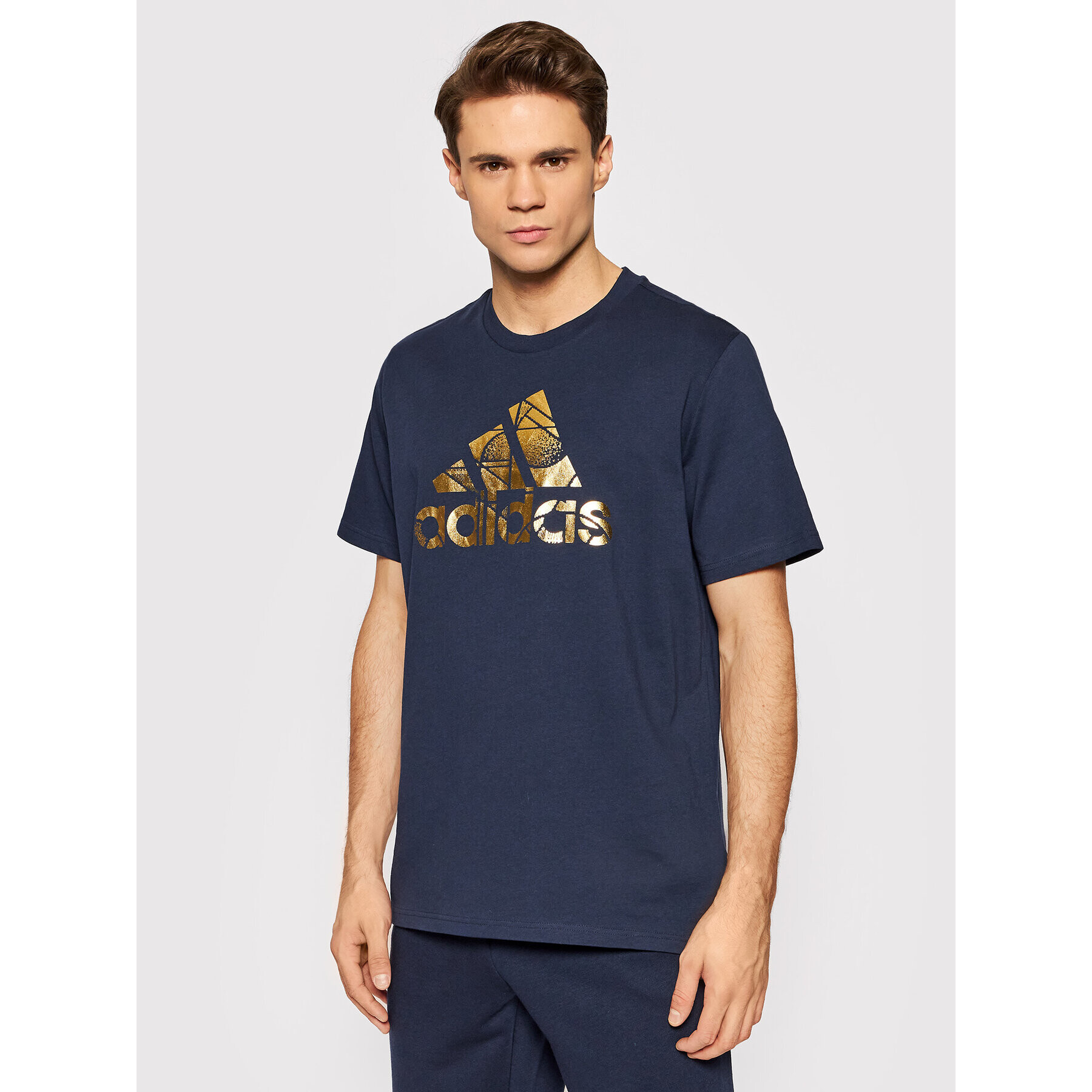 adidas Tričko M Foil HE4790 Tmavomodrá Regular Fit - Pepit.sk