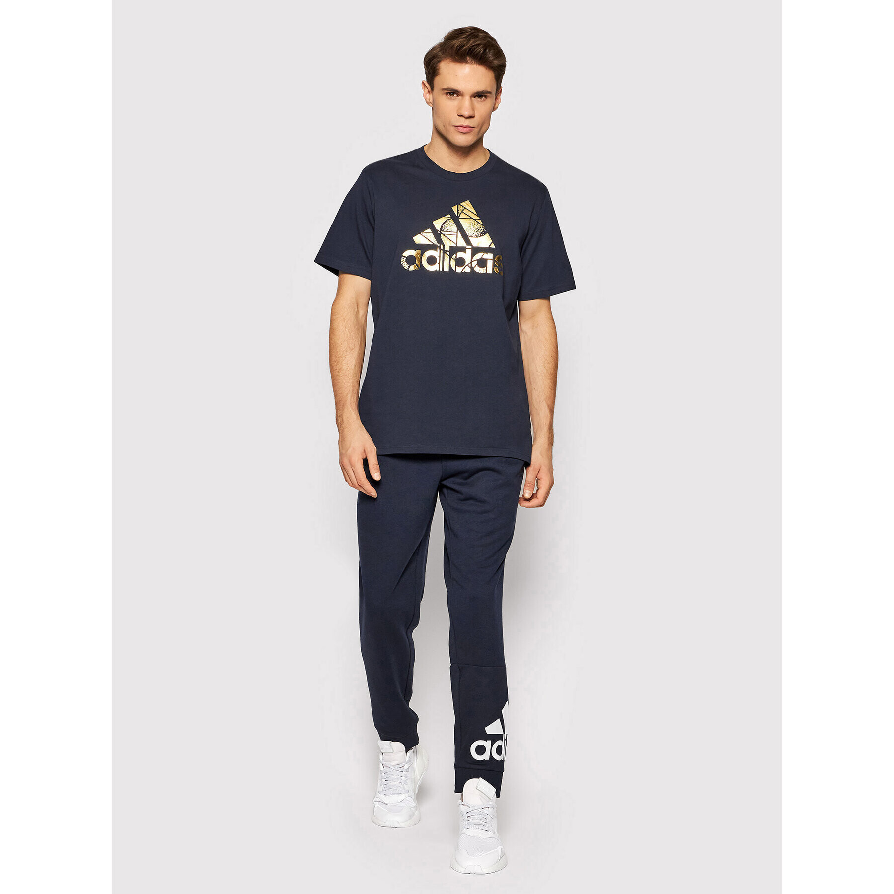 adidas Tričko M Foil HE4790 Tmavomodrá Regular Fit - Pepit.sk