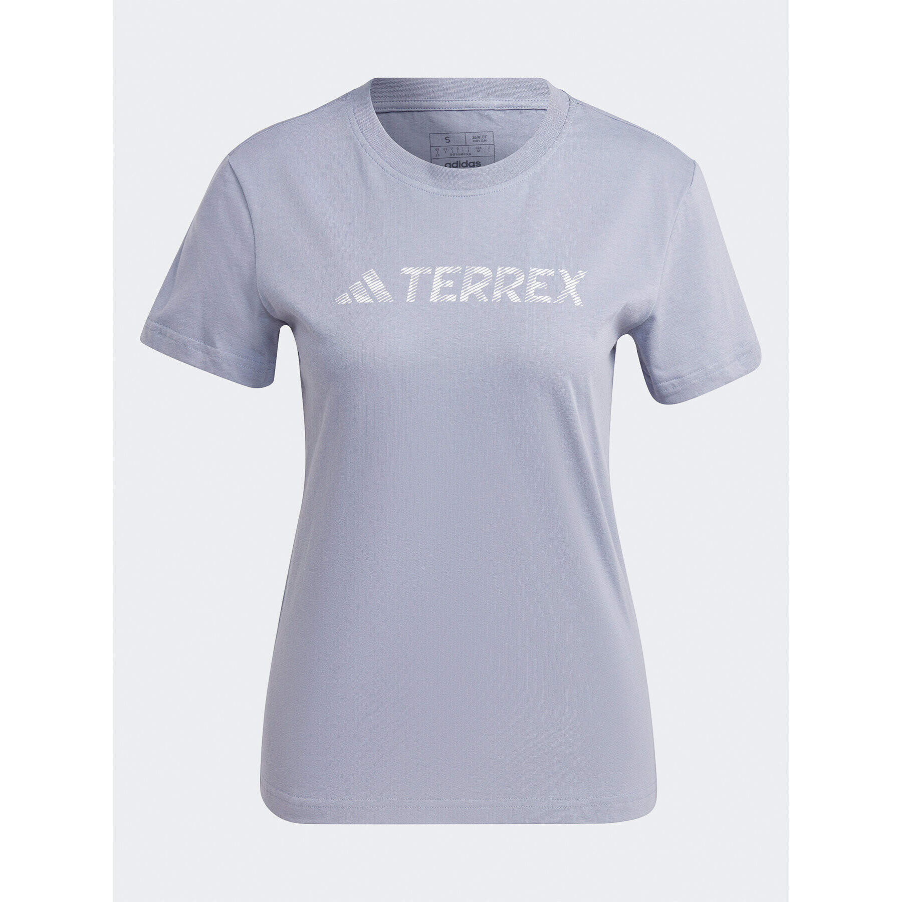 adidas Tričko Terrex Classic Logo T-Shirt HY4049 Fialová Regular Fit - Pepit.sk