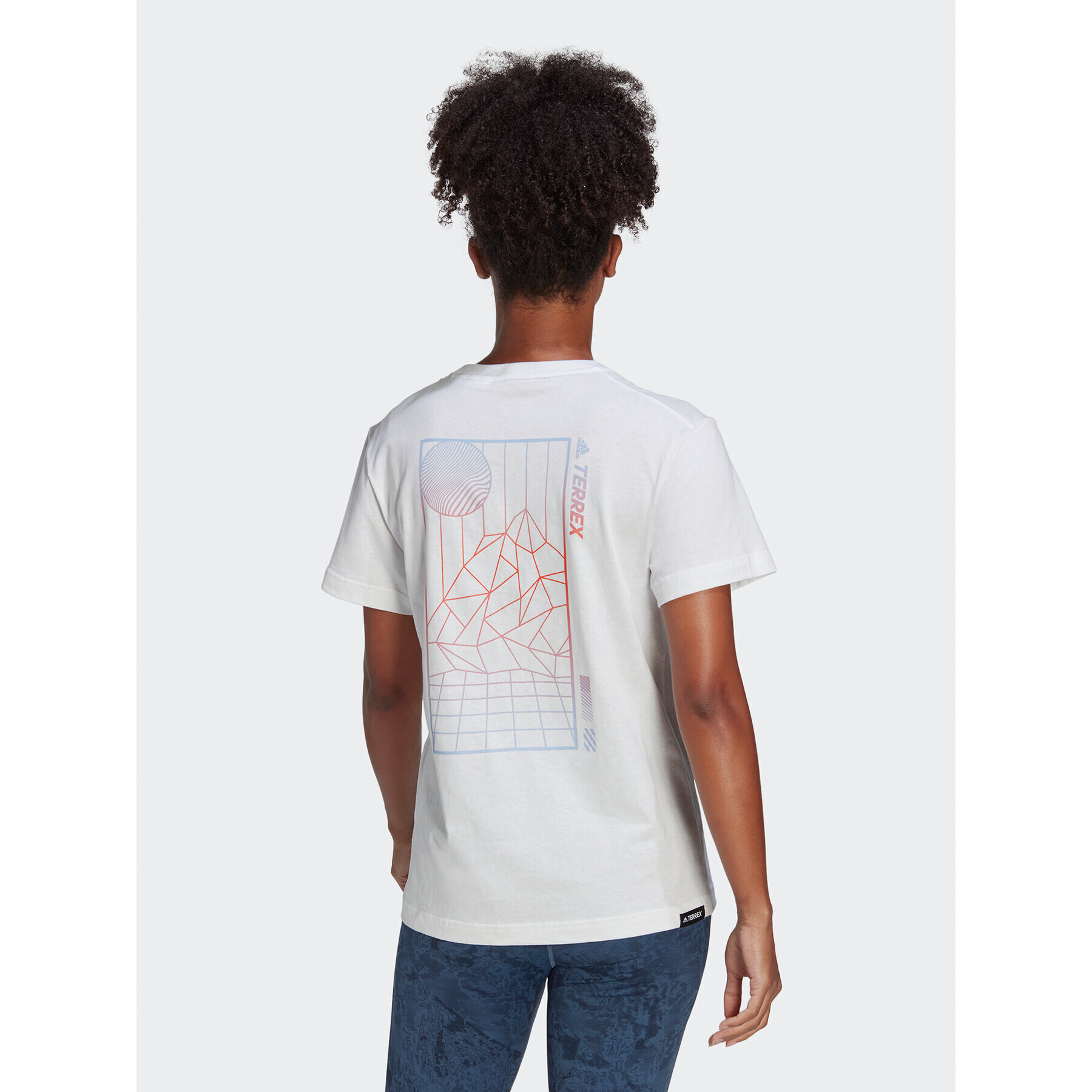 adidas Tričko Terrex Mountain Fun Graphic T-Shirt HT7199 Biela Regular Fit - Pepit.sk