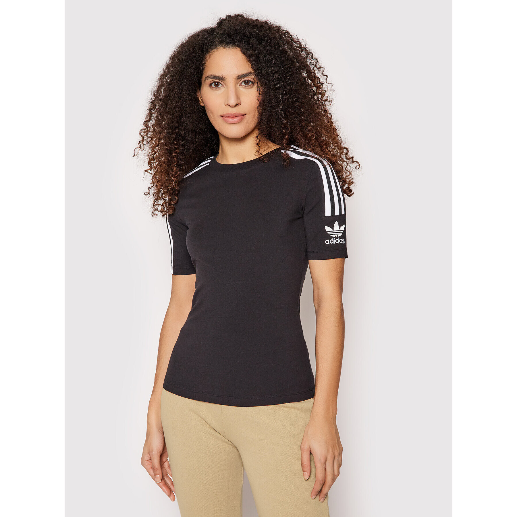 adidas Tričko Tight Tee FM2592 Čierna Slim Fit - Pepit.sk