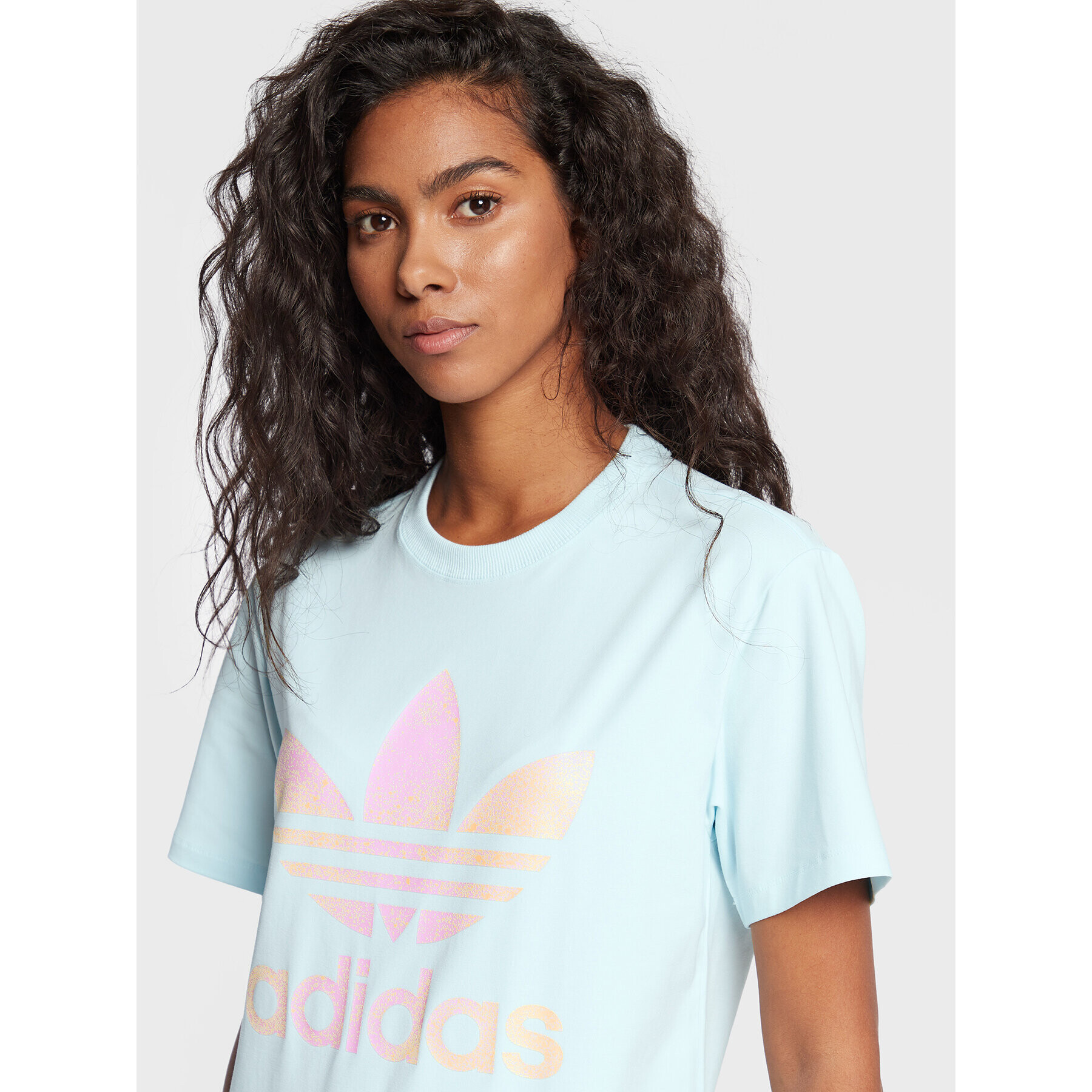 adidas Tričko Trefoil HL6606 Modrá Regular Fit - Pepit.sk