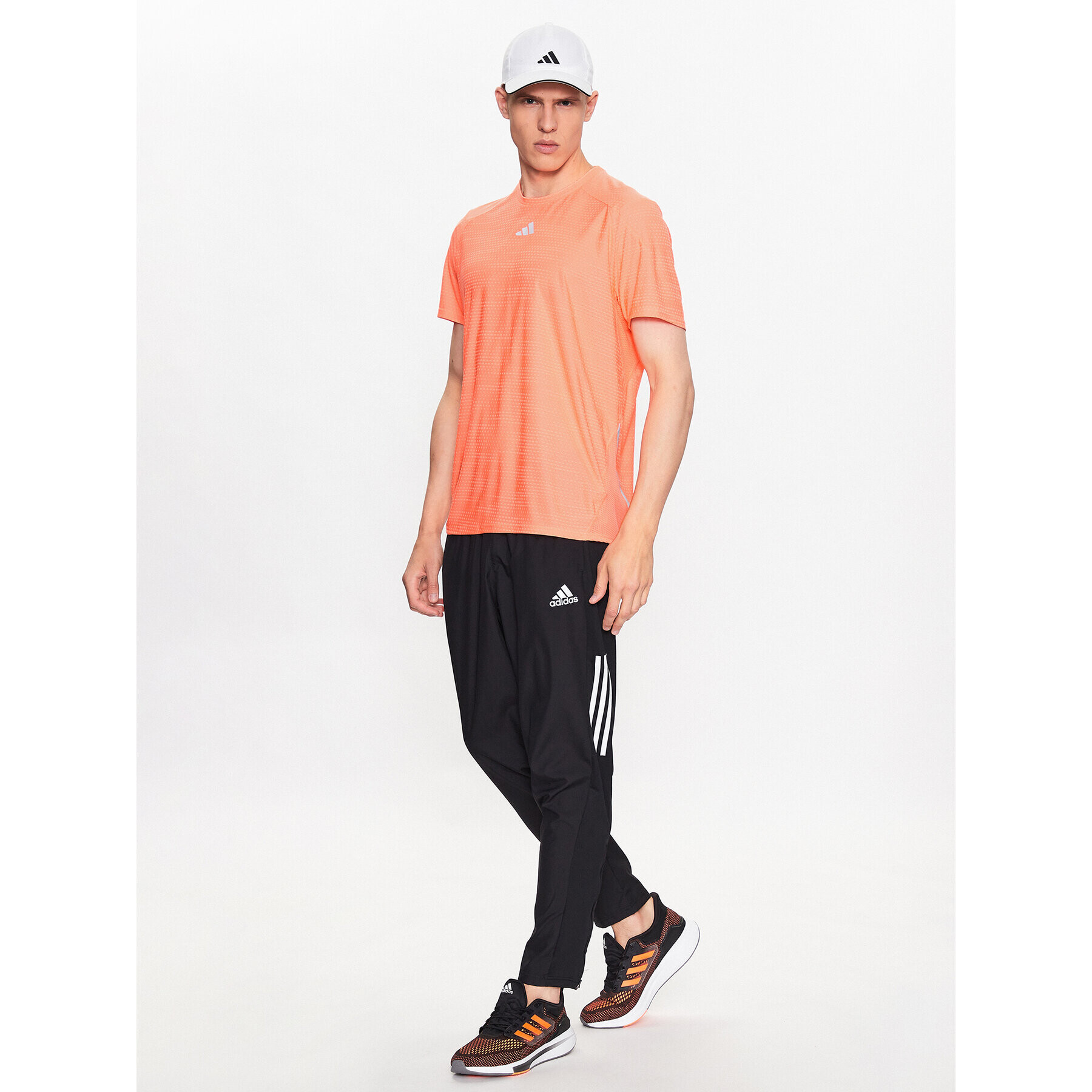 adidas Tričko Win Confidence Running HEAT.RDY T-Shirt IB7381 Oranžová Regular Fit - Pepit.sk