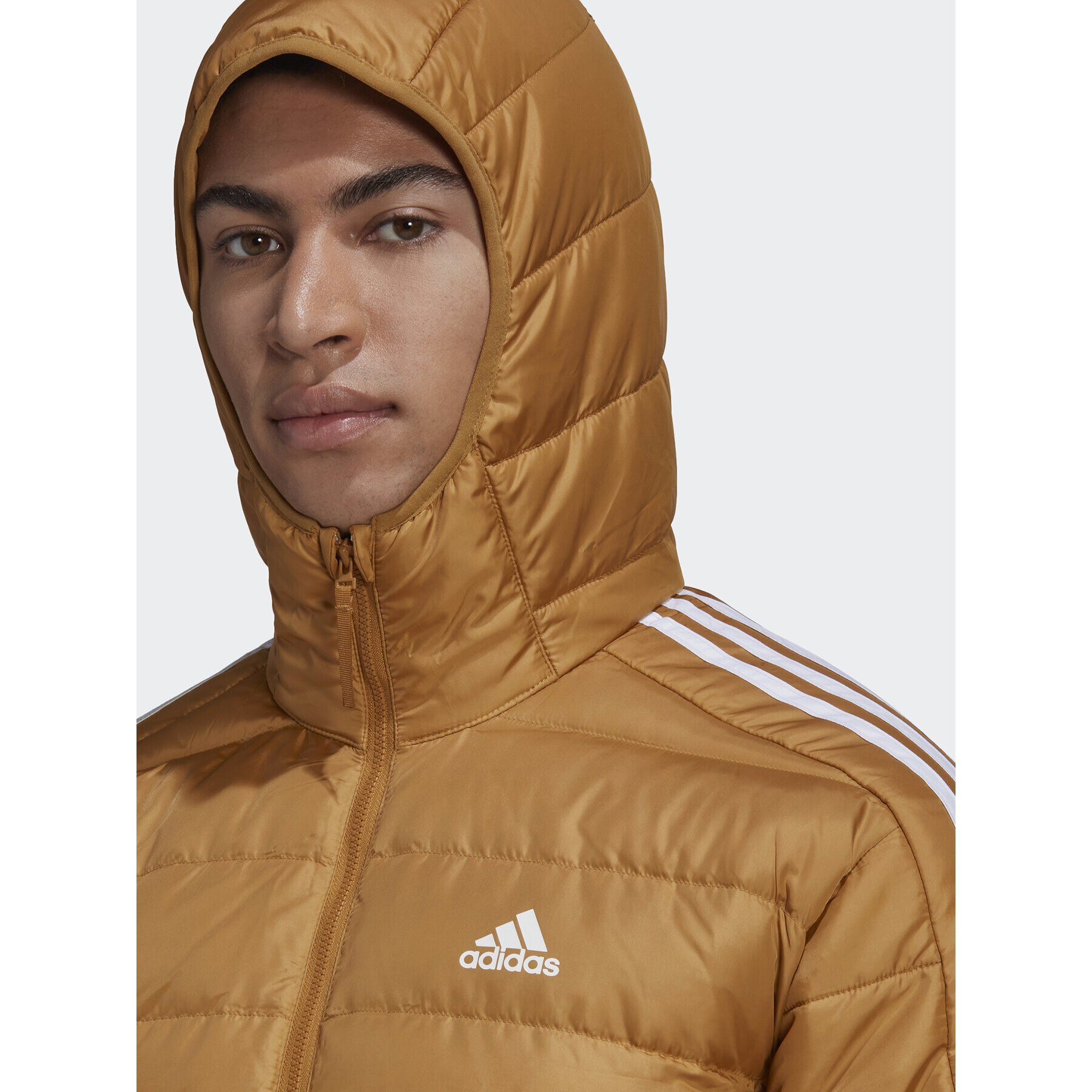 adidas Vatovaná bunda Essentials Down HK4644 Žltá Slim Fit - Pepit.sk