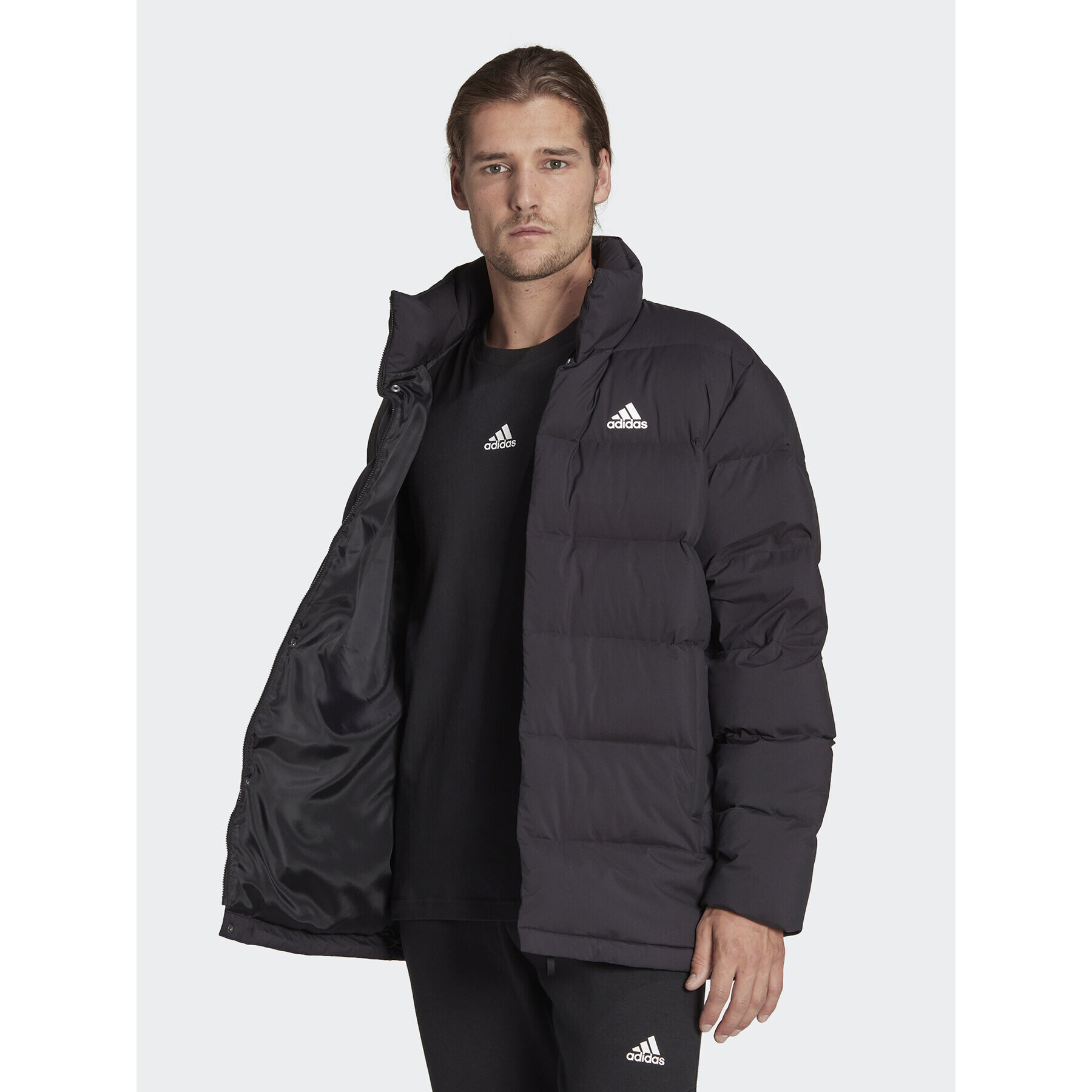 adidas Vatovaná bunda Helionic HG8700 Čierna Regular Fit - Pepit.sk