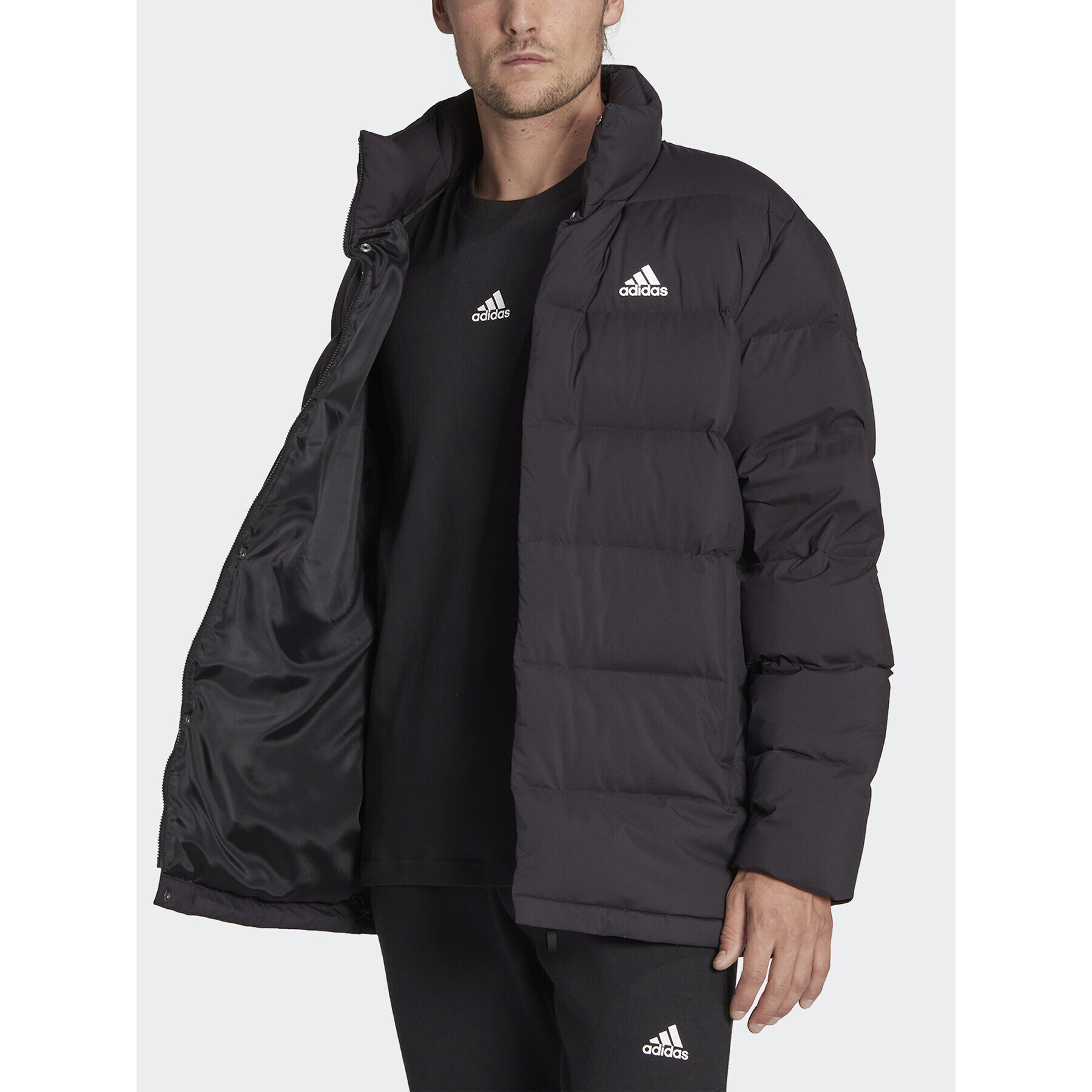 adidas Vatovaná bunda Helionic HG8700 Čierna Regular Fit - Pepit.sk