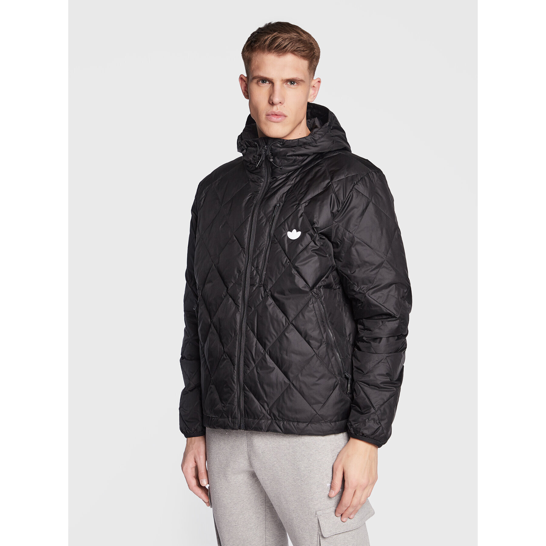 adidas Vatovaná bunda Down Quilted Puffer HL9205 Čierna Regular Fit - Pepit.sk