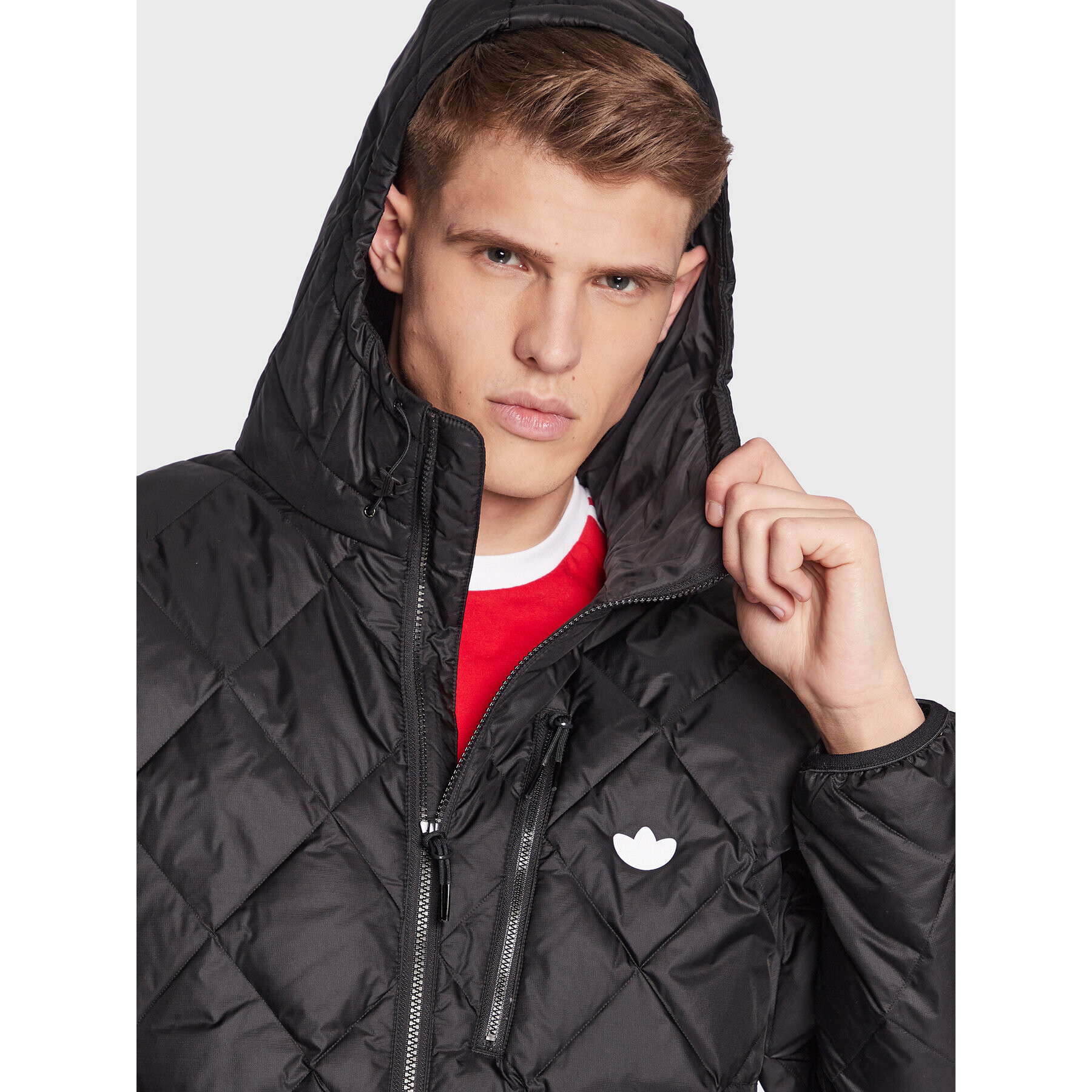 adidas Vatovaná bunda Down Quilted Puffer HL9205 Čierna Regular Fit - Pepit.sk