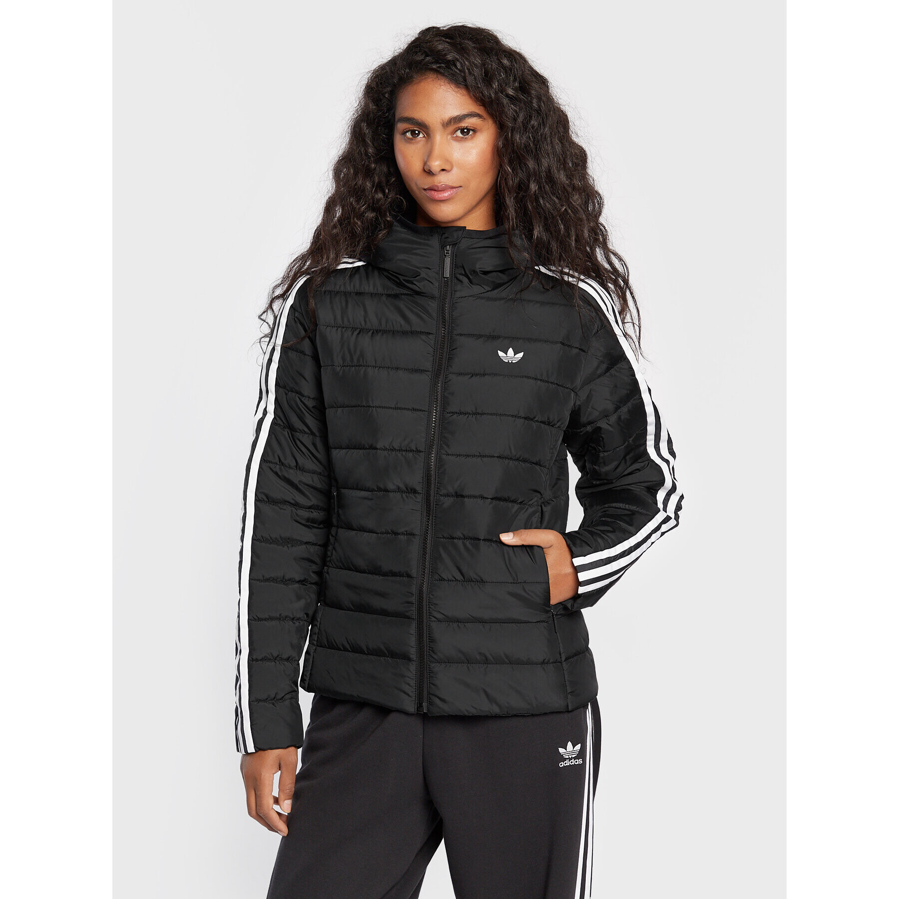 adidas Vatovaná bunda Premium HM2612 Čierna Slim Fit - Pepit.sk