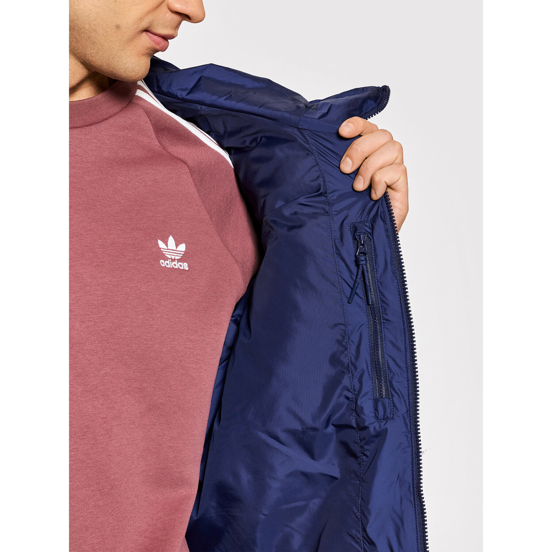 adidas Vatovaná bunda Puffer H13554 Tmavomodrá Regular Fit - Pepit.sk