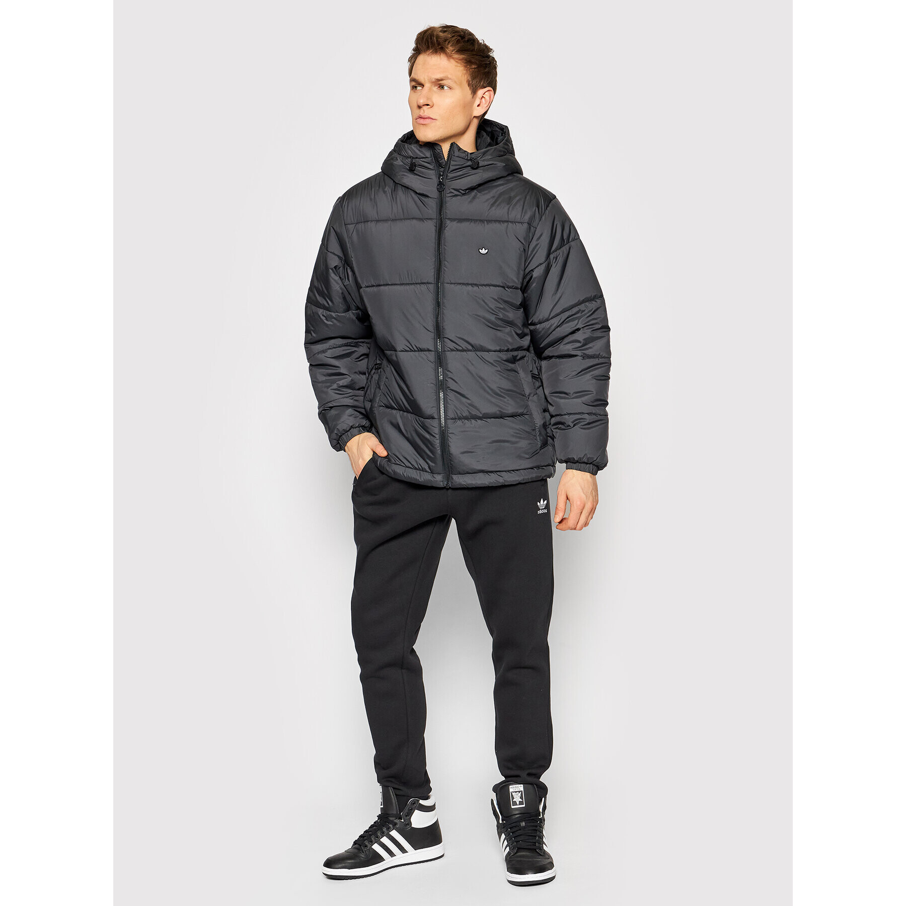 adidas Vatovaná bunda Puffer H13555 Čierna Regular Fit - Pepit.sk