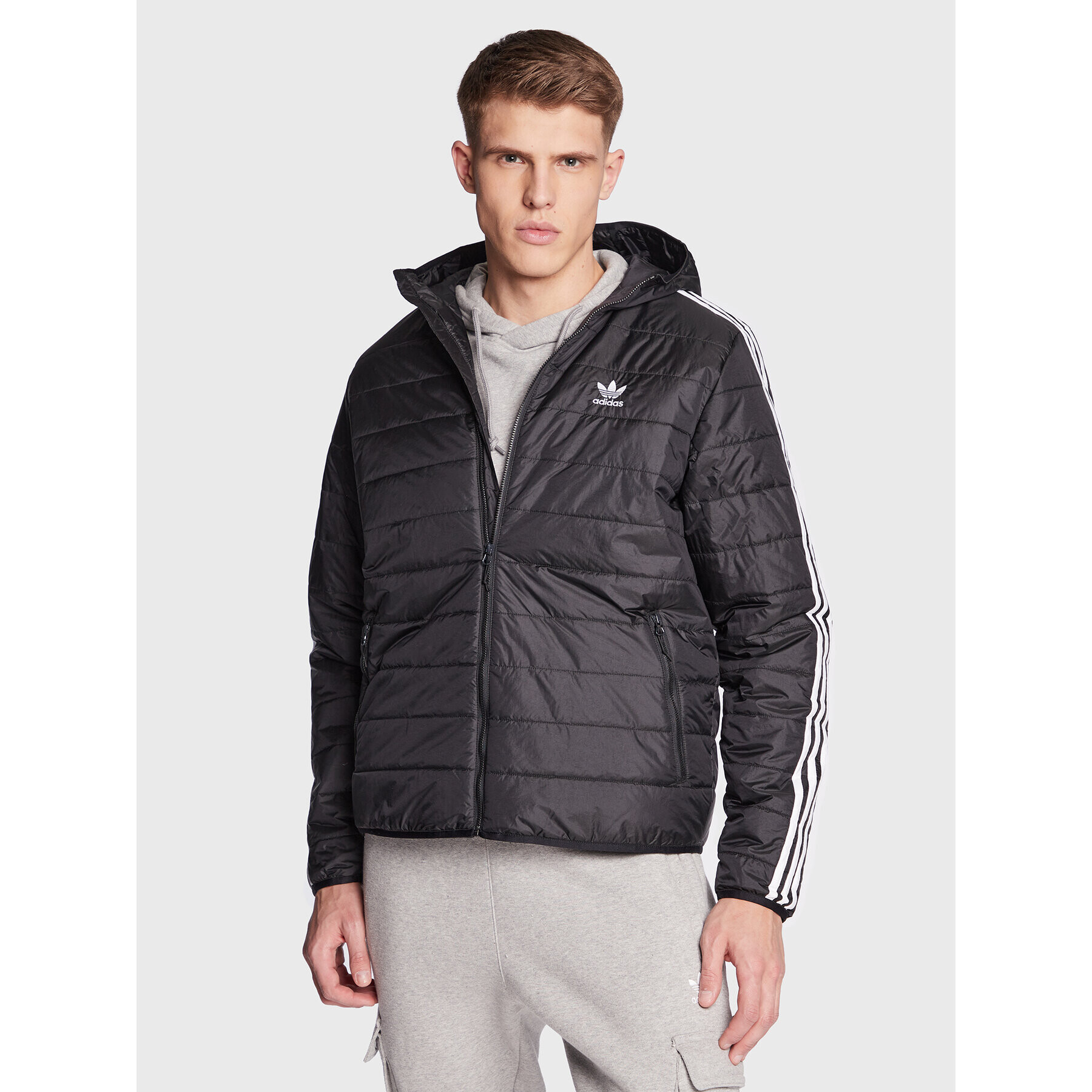 adidas Vatovaná bunda Puffer HL9211 Čierna Regular Fit - Pepit.sk