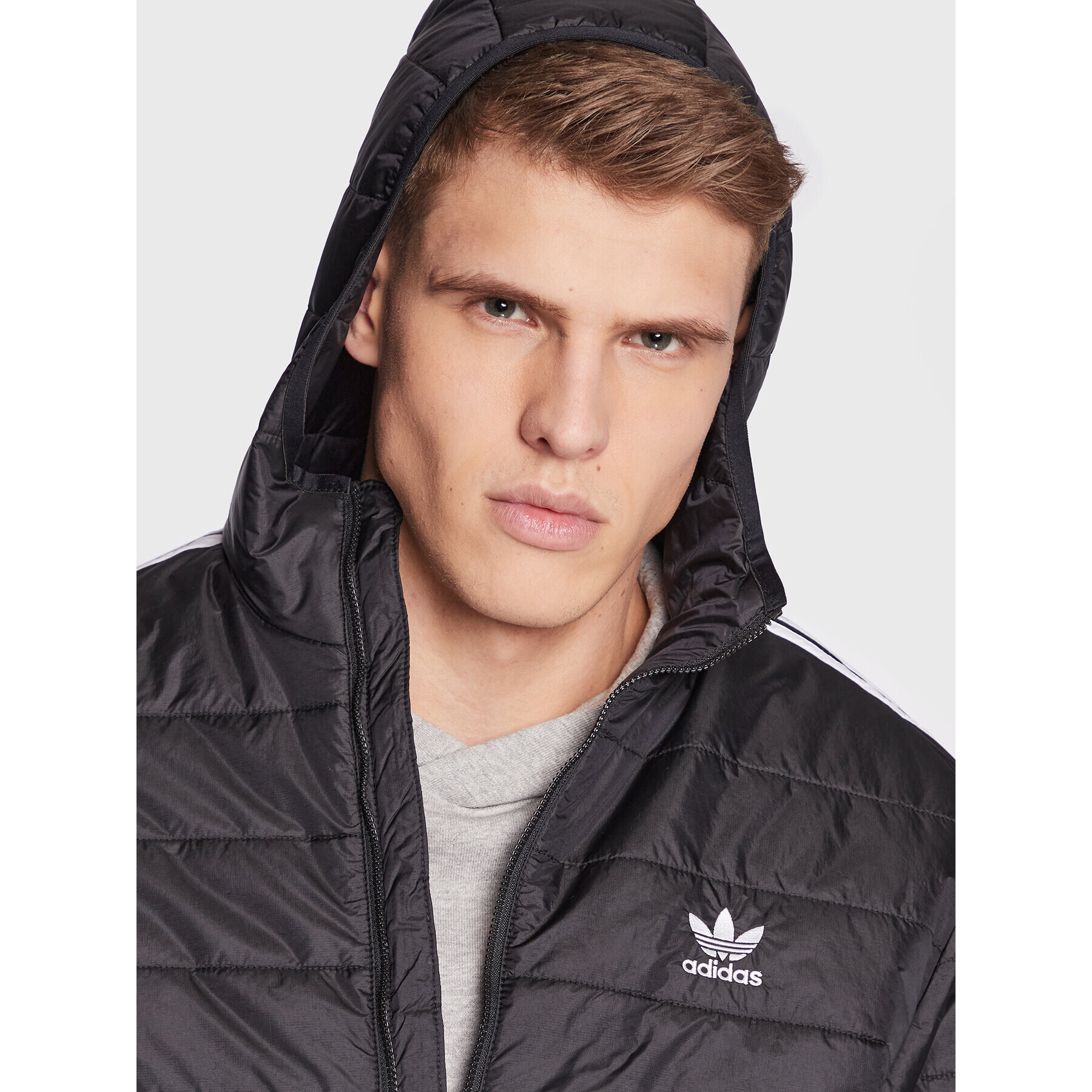 adidas Vatovaná bunda Puffer HL9211 Čierna Regular Fit - Pepit.sk