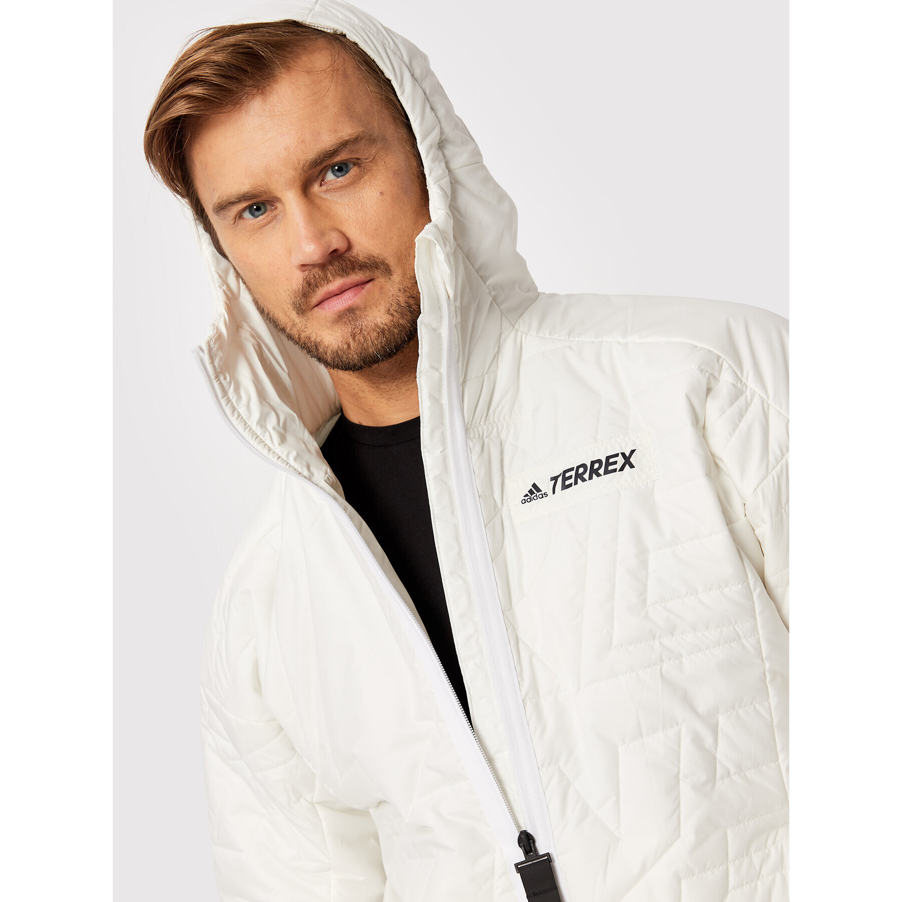 adidas Vatovaná bunda Terrex Myshelter Primaloft GQ3697 Écru Regular Fit - Pepit.sk