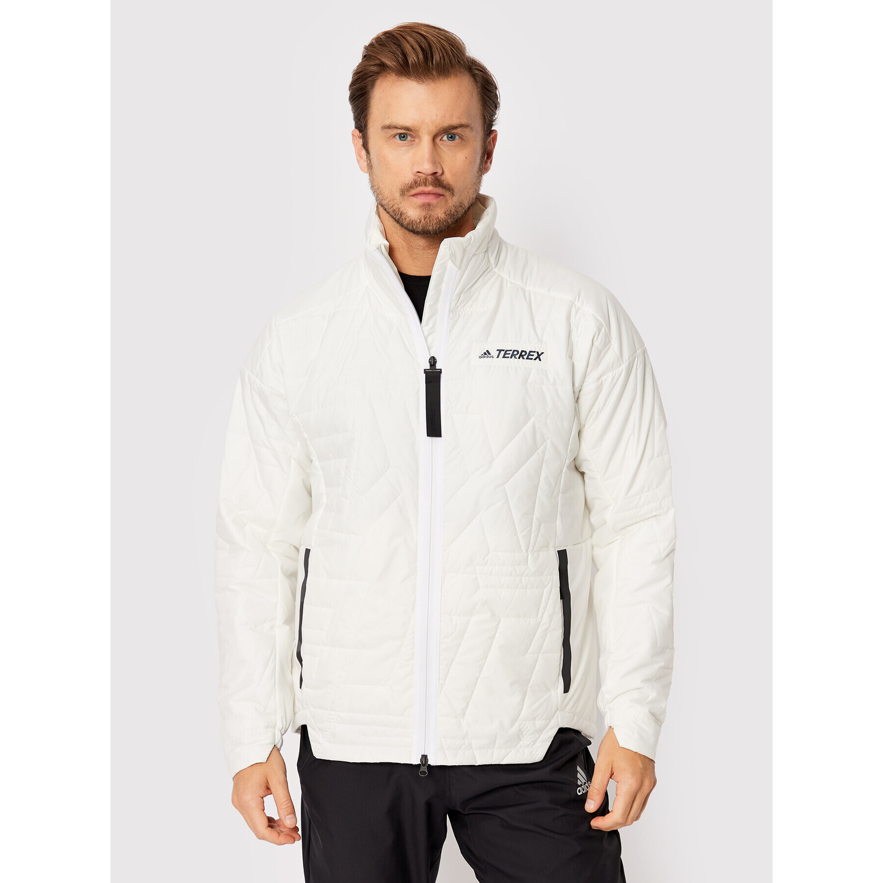 adidas Vatovaná bunda Terrex Myshelter Primaloft GQ3700 Écru Relaxed Fit - Pepit.sk