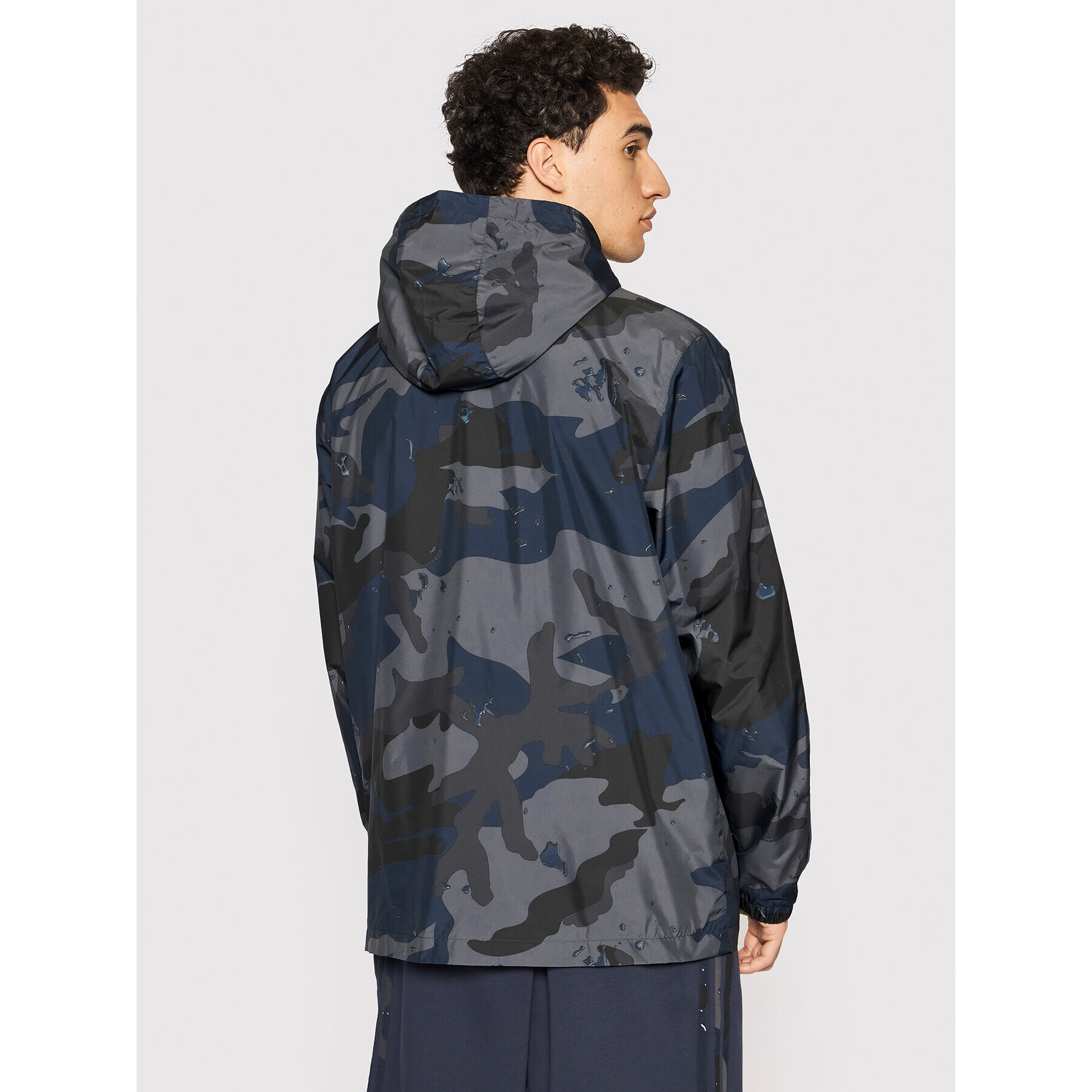 adidas Vetrovka Camo Graphic H13460 Tmavomodrá Regular Fit - Pepit.sk