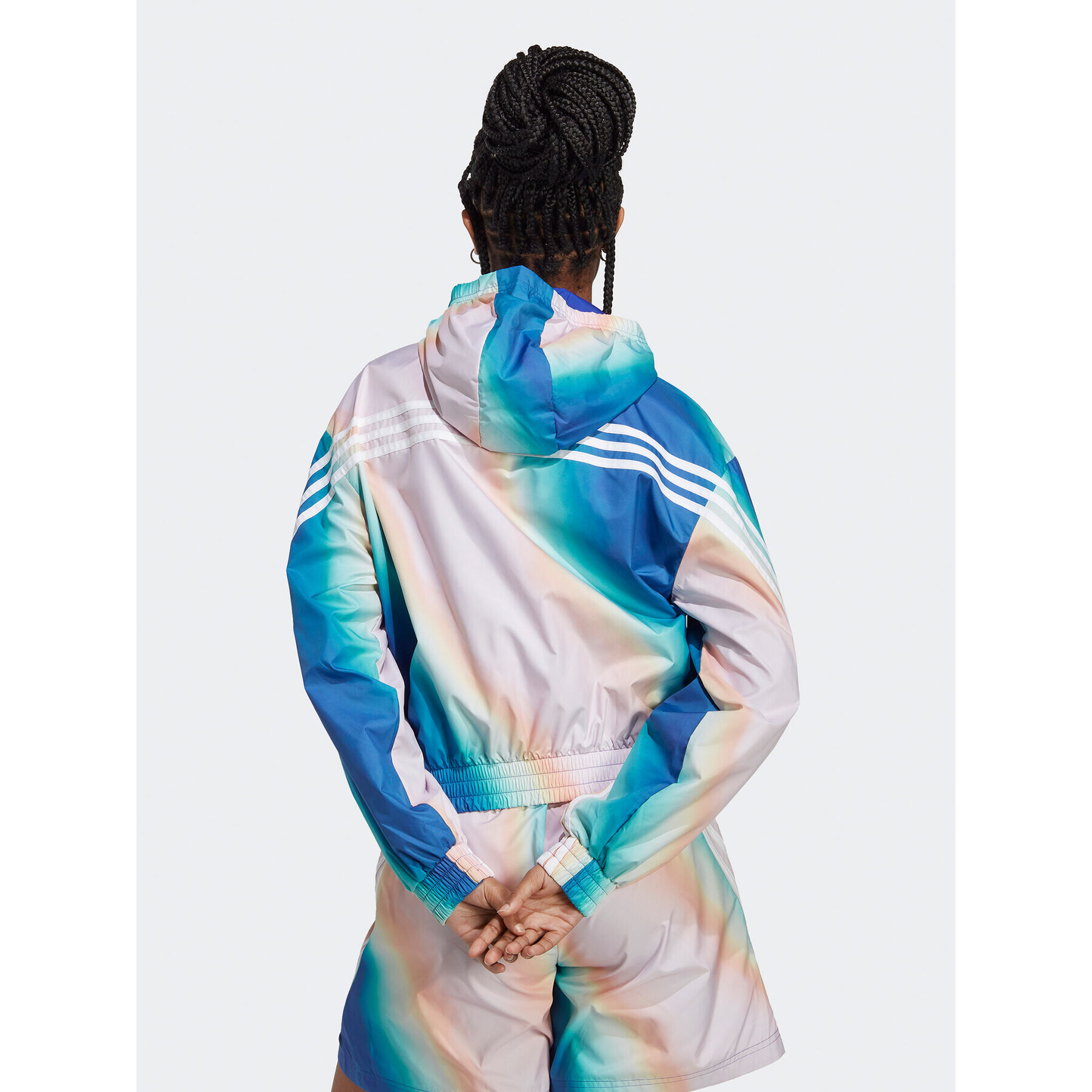 adidas Vetrovka Future Icons Woven Windbreaker IC0470 Modrá Loose Fit - Pepit.sk