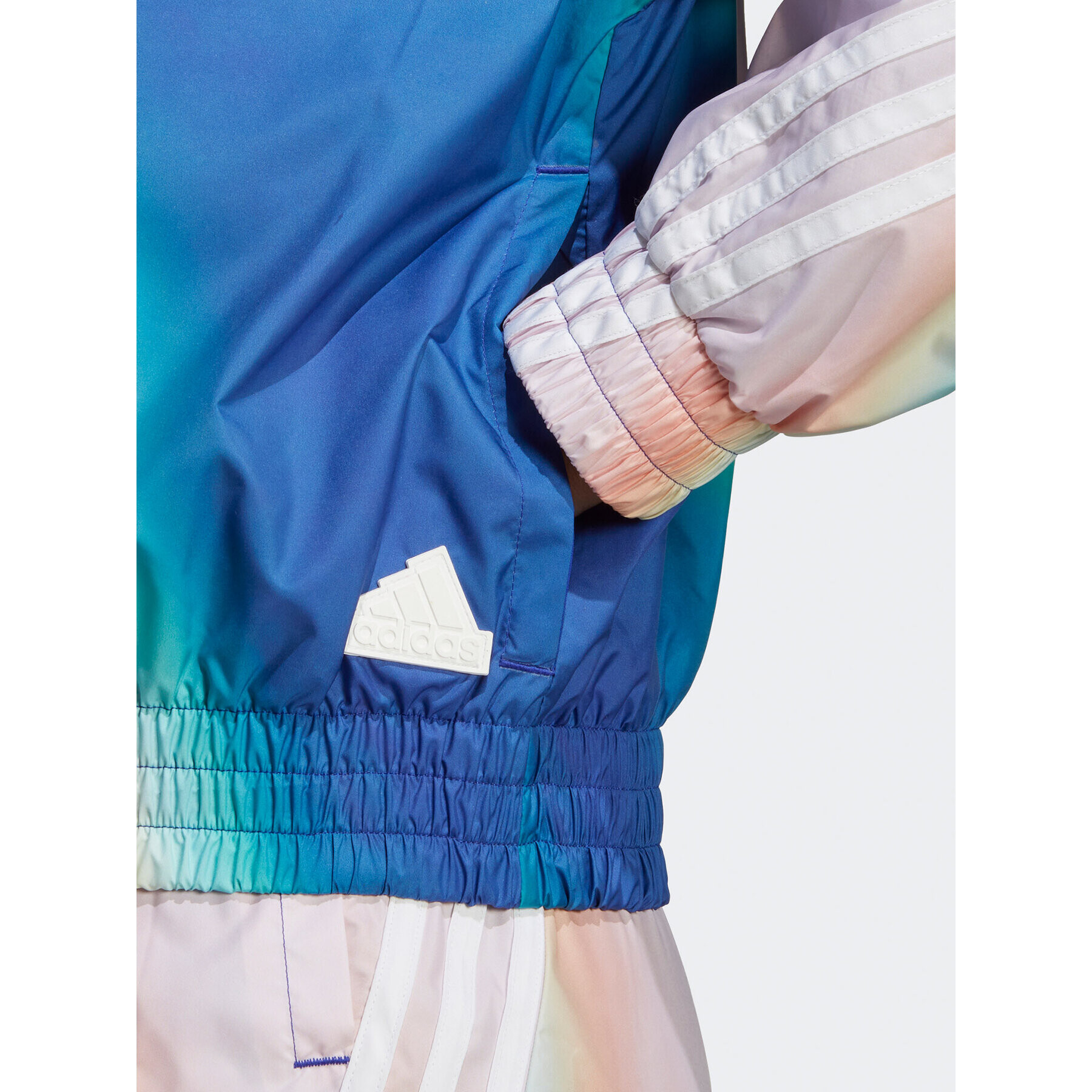 adidas Vetrovka Future Icons Woven Windbreaker IC0470 Modrá Loose Fit - Pepit.sk