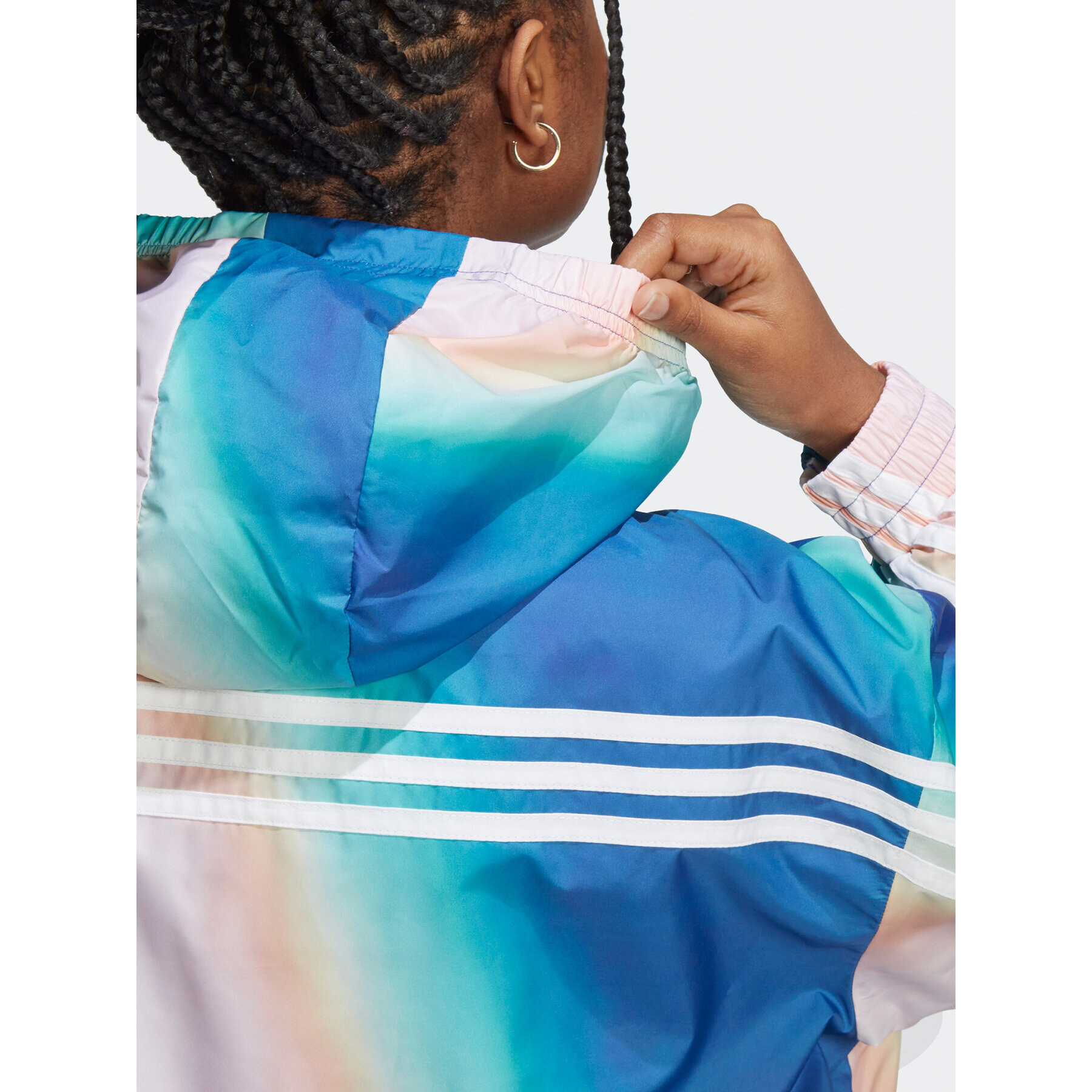 adidas Vetrovka Future Icons Woven Windbreaker IC0470 Modrá Loose Fit - Pepit.sk