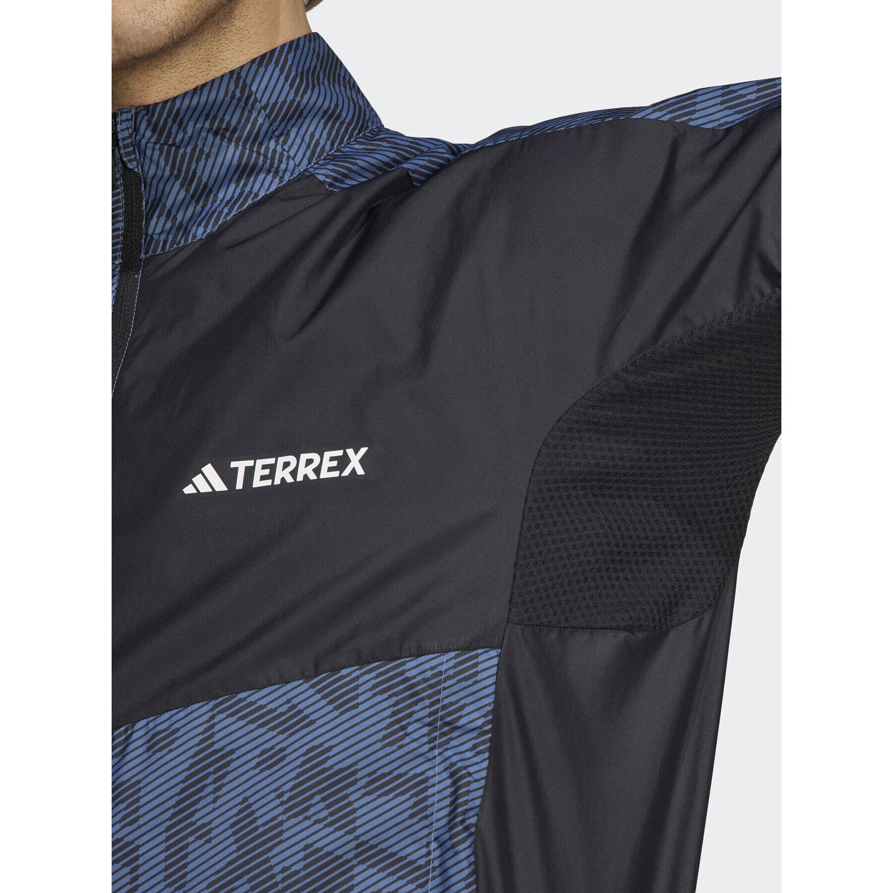 adidas Vetrovka Terrex Trail Running Windbreaker HZ5330 Modrá Regular Fit - Pepit.sk